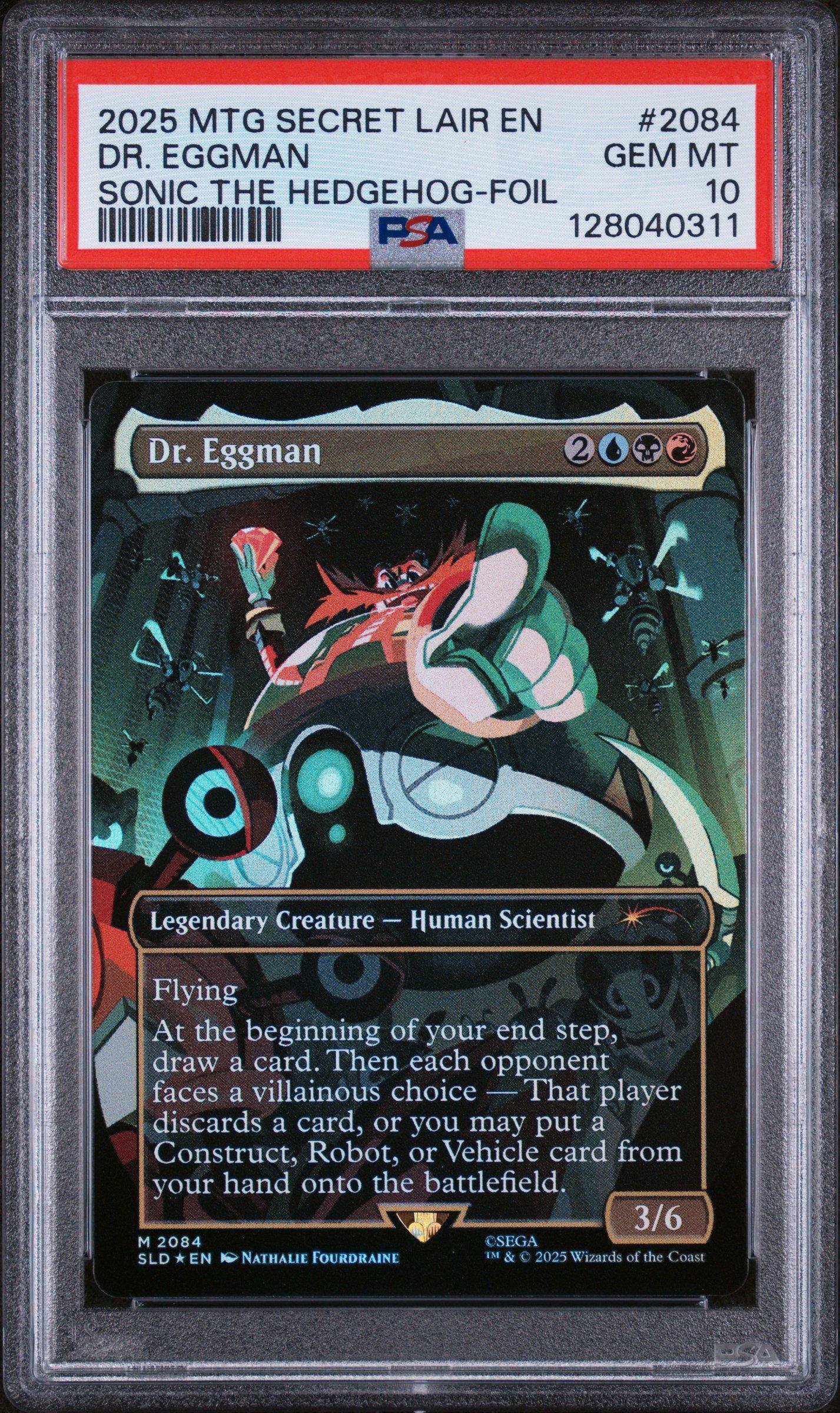 mtg sonic card Secret Lair x Sonic: Friends & Foes Secret Lair Whenever a creature you control with flash or haste is dealt damage Metal Sonic Perfect Mimic: TCG