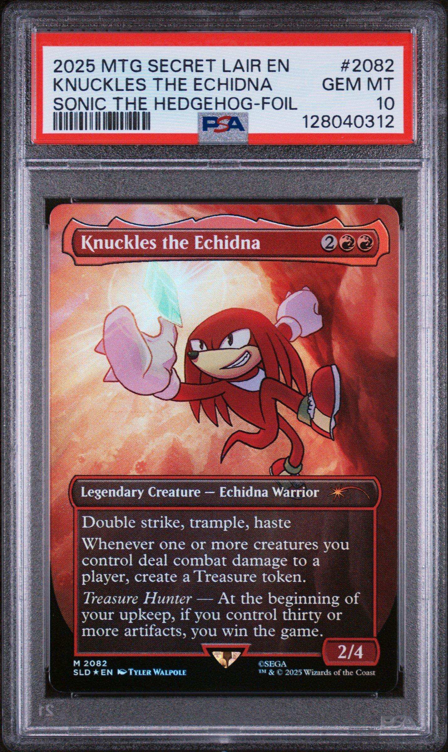 knuckles mtg card Commander Deck EDH Deck the Echidna 100 Magic Cards Custom Deck Red Artifacts Treasures Sonic create that many Treasure tokens. Knuckles the Echidna [2082] [Borderless]