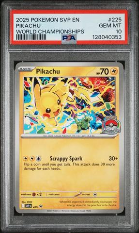 2025 Pokemon Svp En-sv Black Star Promo 225 Pikachu World