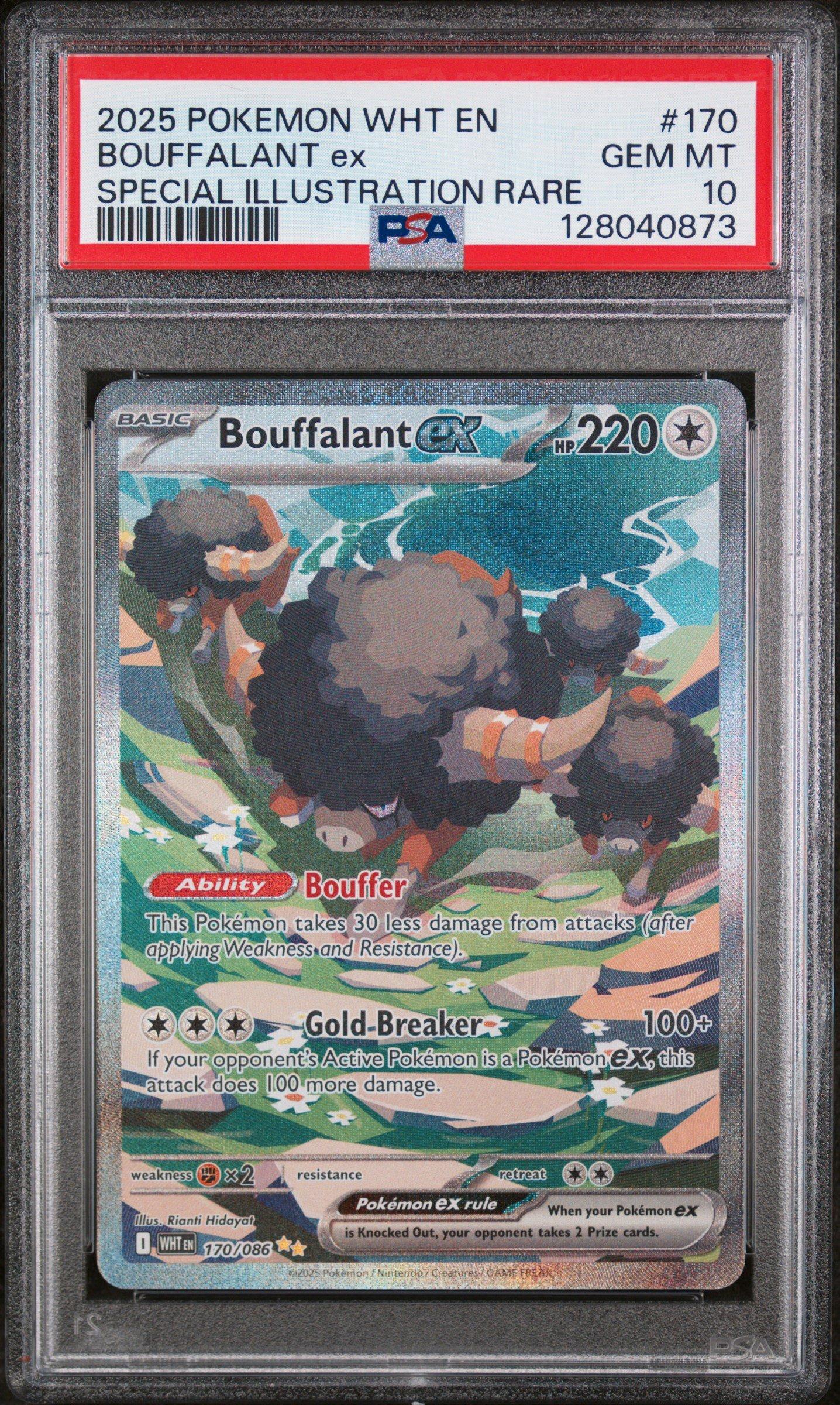 2025 Pokemon Wht En-white Flare 170 Bouffalant Ex Special Illustration Rare  PSA 10 Graded Card | GameStop