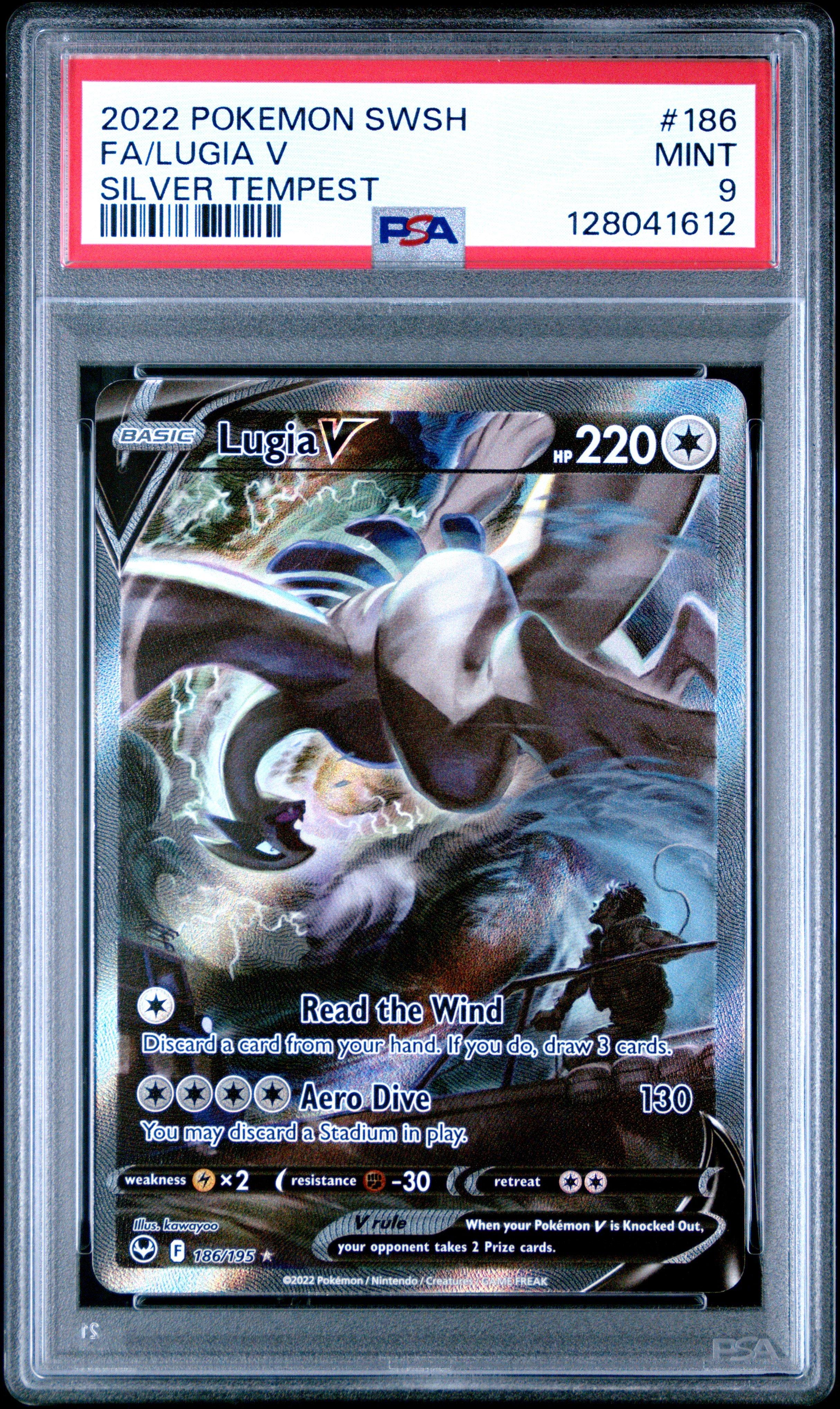 2022 Pokemon Sword & Shield Silver Tempest 186 Full Art/lugia V