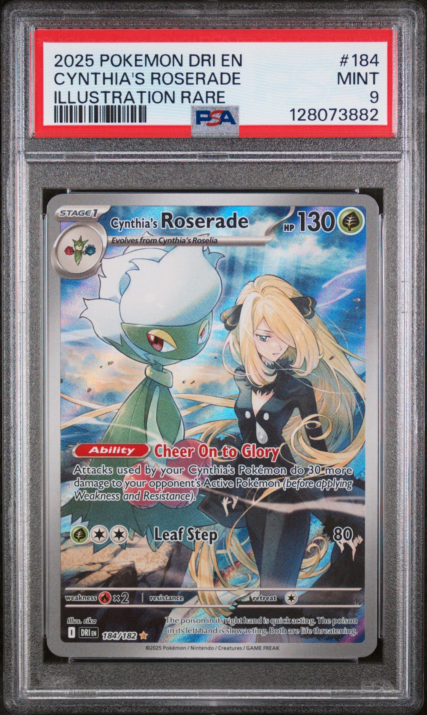2025 Pokemon Dri En-destined Rivals 184 Cynthia's Roserade