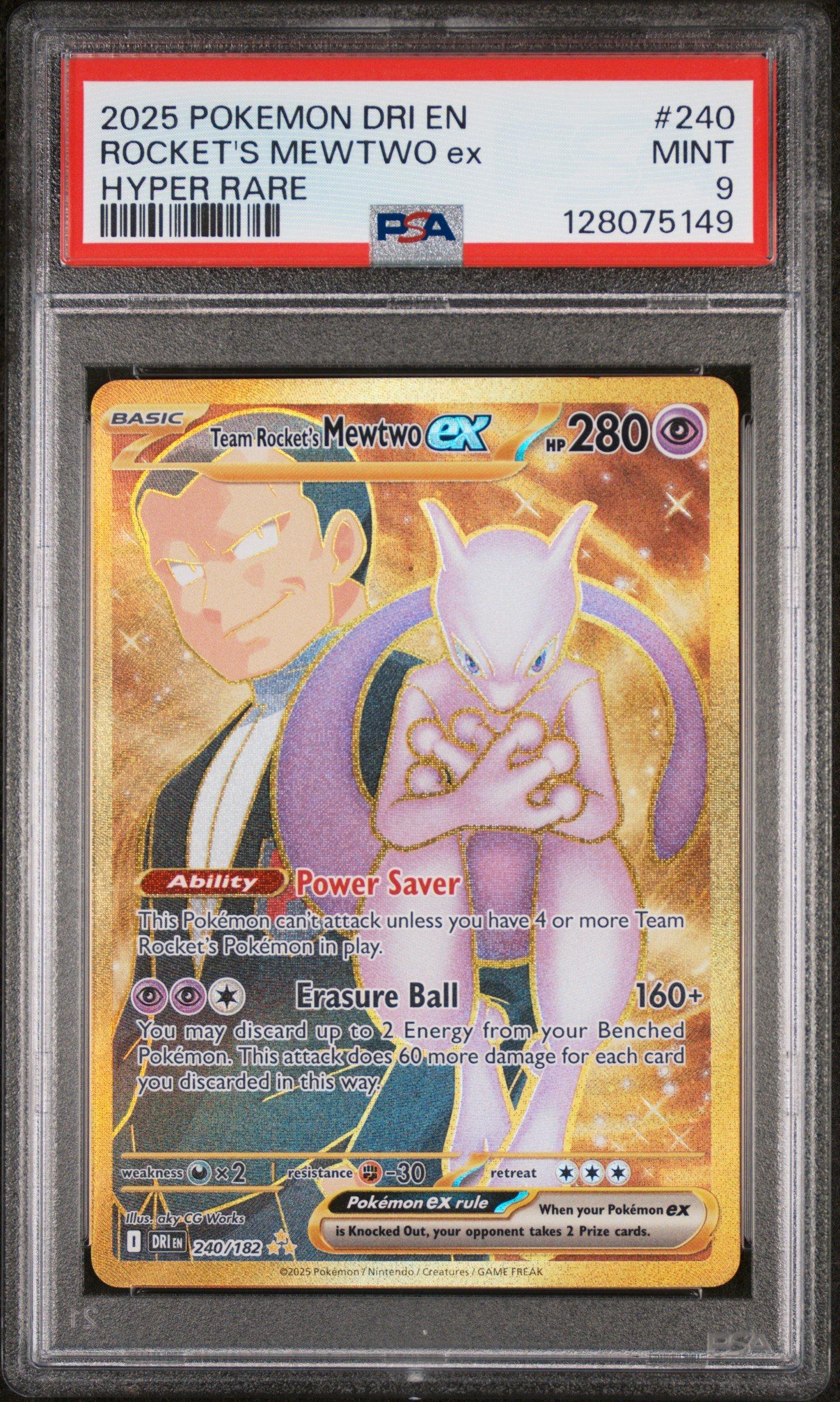 2025 Pokemon Dri En-destined Rivals 240 Team Rocket's Mewtwo Ex