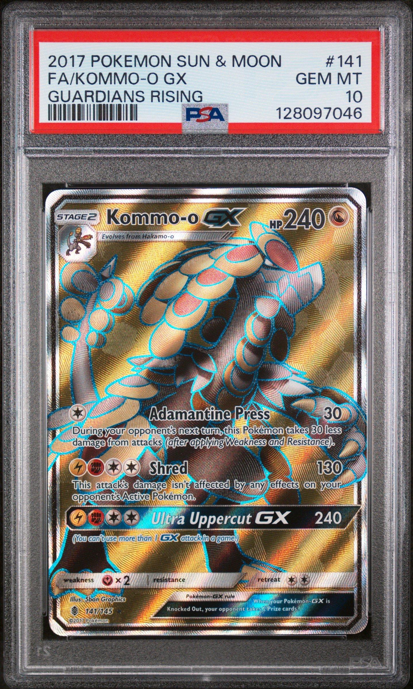 2017 Pokemon Sun & Moon Guardians Rising 141 Full Art/kommo-o Gx