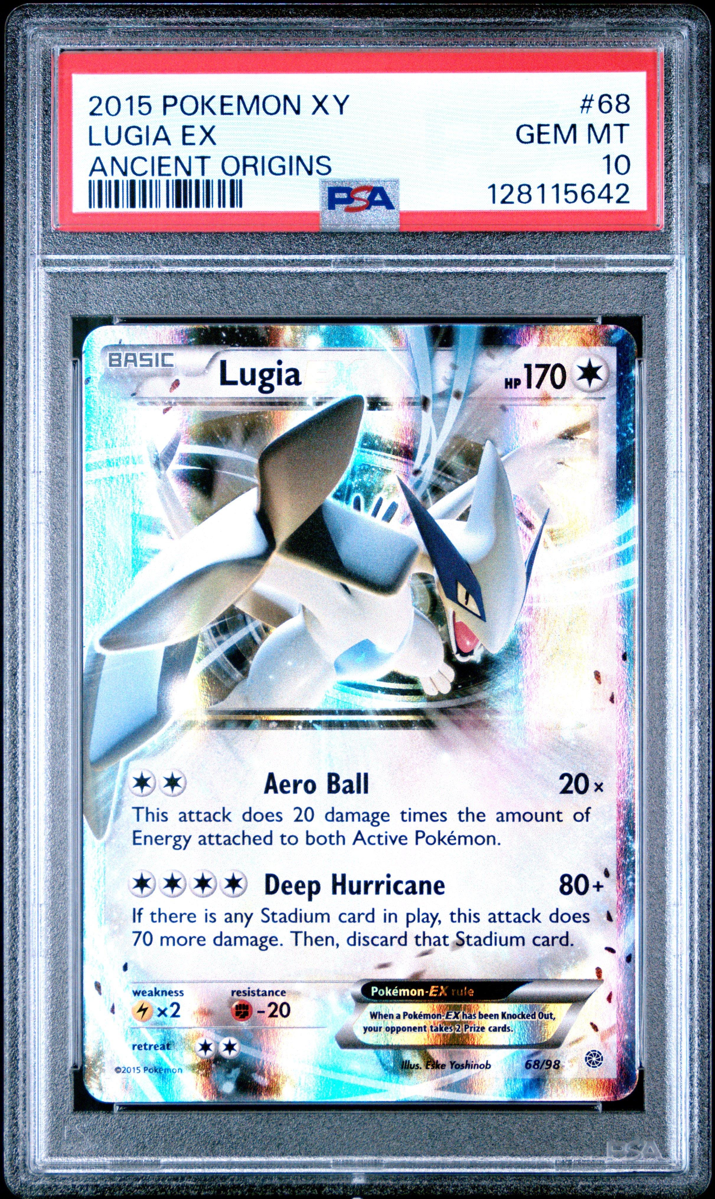 graded lugia card 2022 Pokemon Sword & Shield Silver Tempest 185 Full Art/lugia V PSA 10
