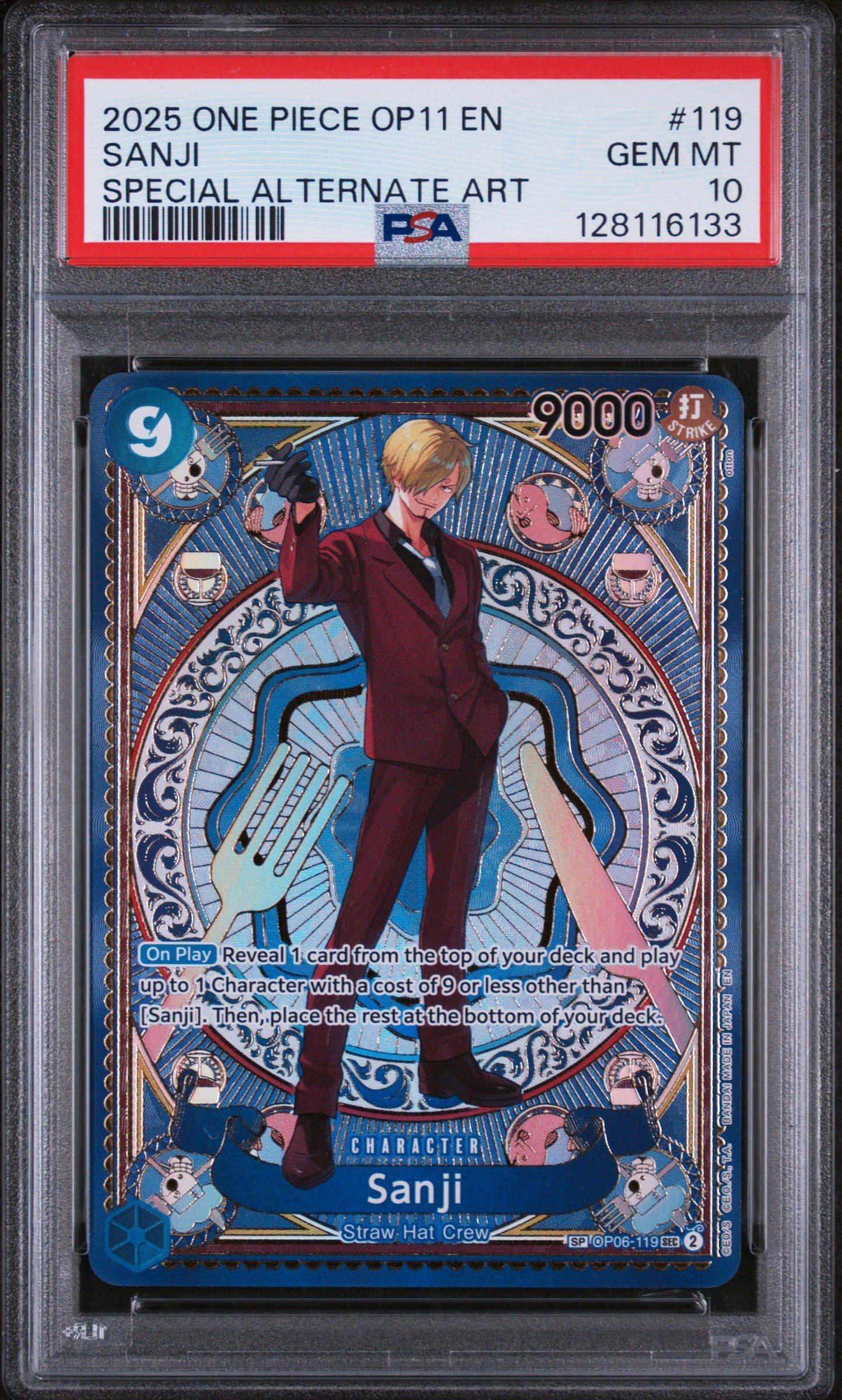 2025 One Piece Op11-a Fist Of Divine Speed 119 Sanji Special