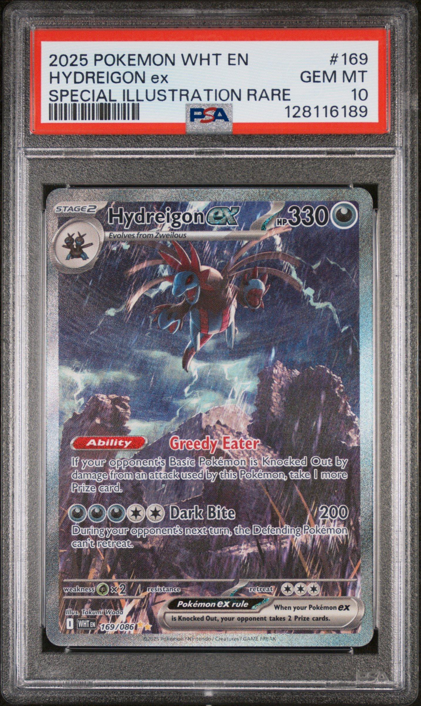 2025 Pokemon Wht En-white Flare 169 Hydreigon Ex Special