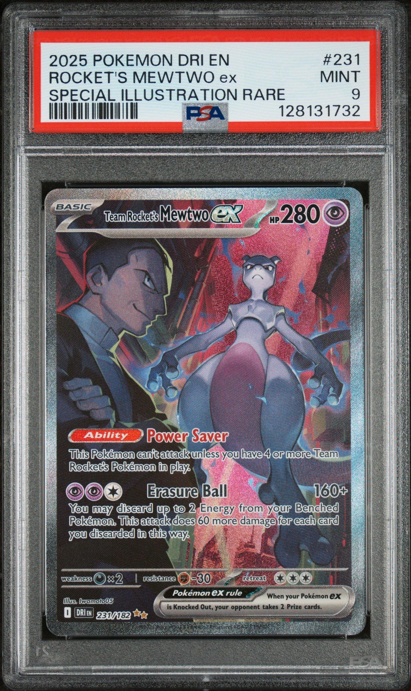 2025 Pokemon Dri En-destined Rivals 231 Team Rocket's Mewtwo Ex