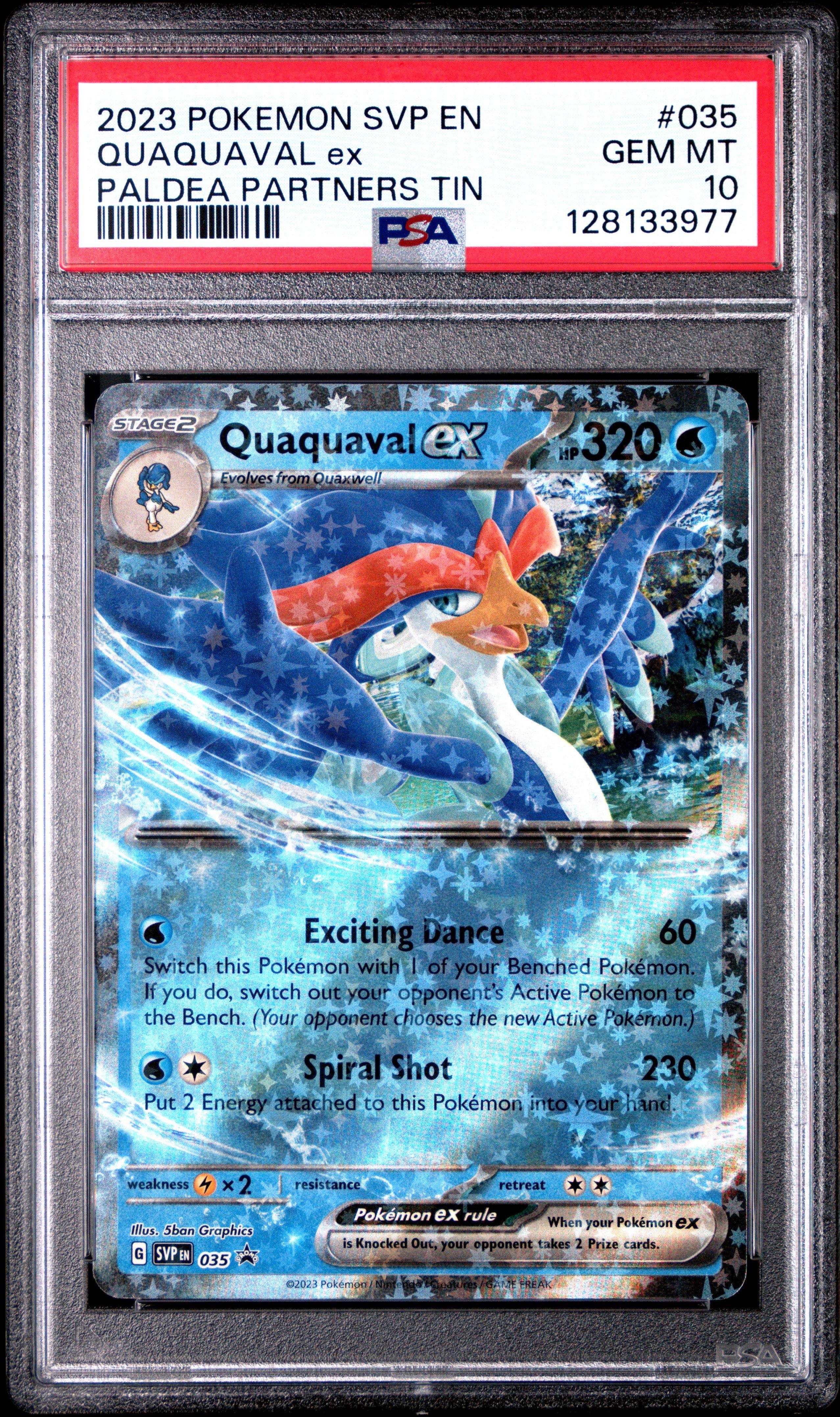 2023年 ポケモンカード ワールド　WCS ex psa10 2023 Pokemon Svp En-sv Black Star Promo 035 Quaquaval Ex Paldea