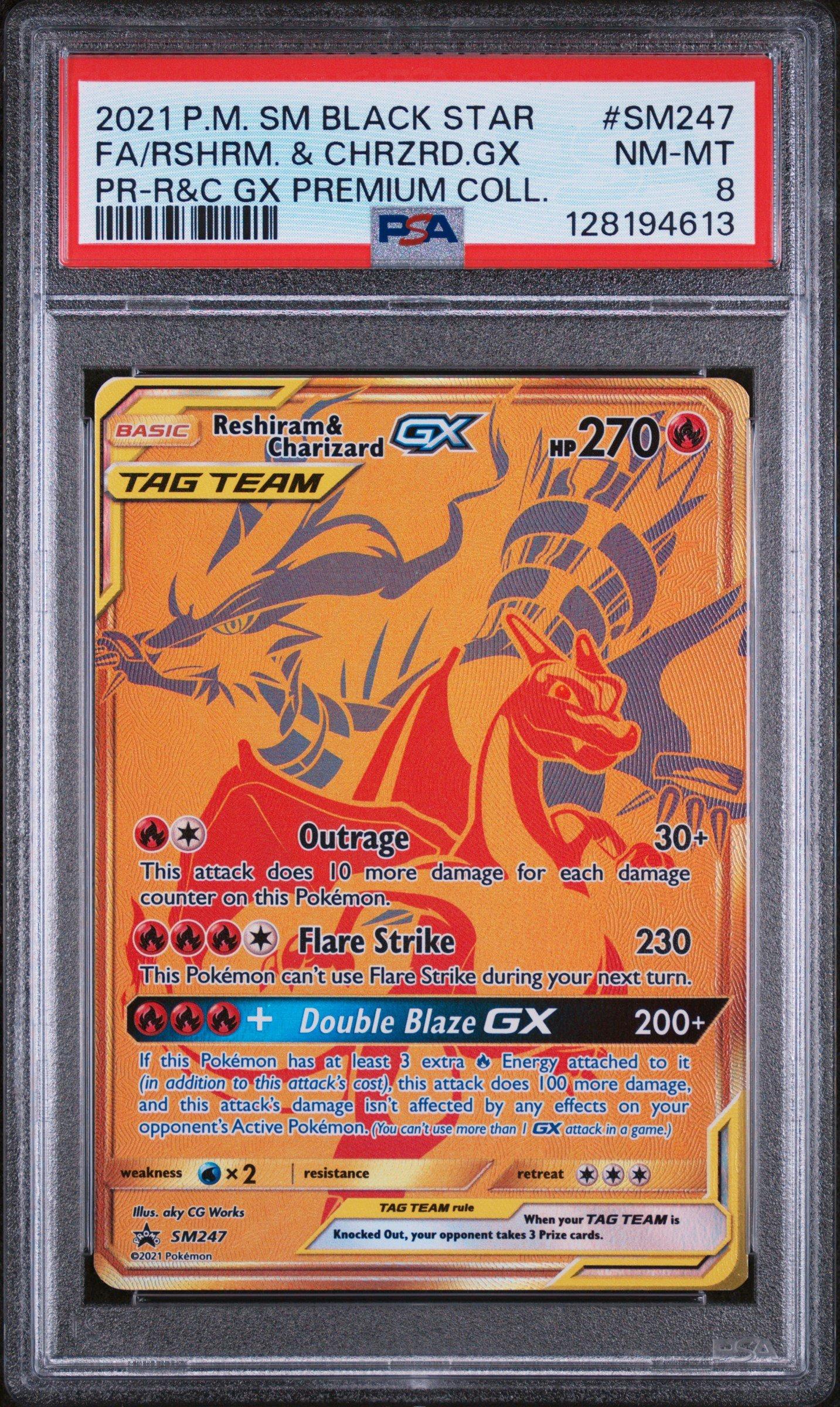 2021 Pokemon Sm Black Star Promo Sm247 Full Art/reshiram