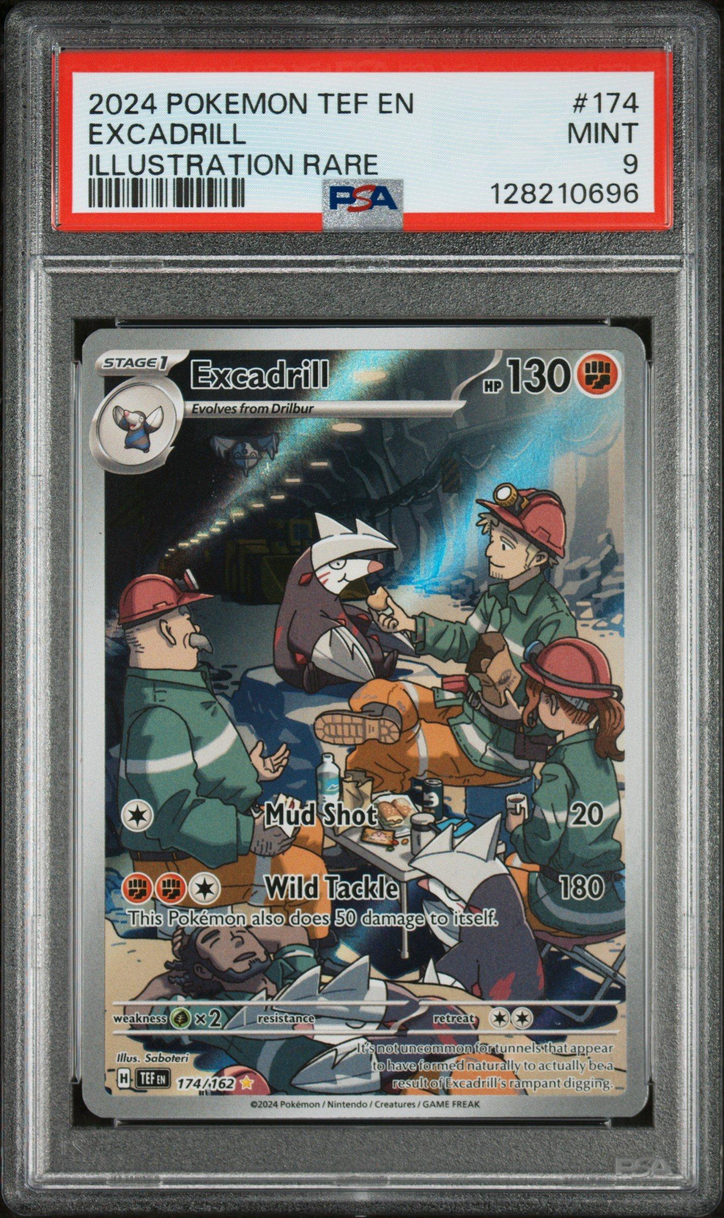 2024 Pokemon Tef En-temporal Forces 174 Excadrill Illustration