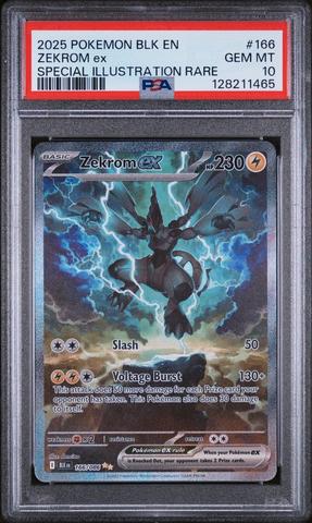 2025 Pokemon Blk En-black Bolt 166 Zekrom Ex Special Illustration