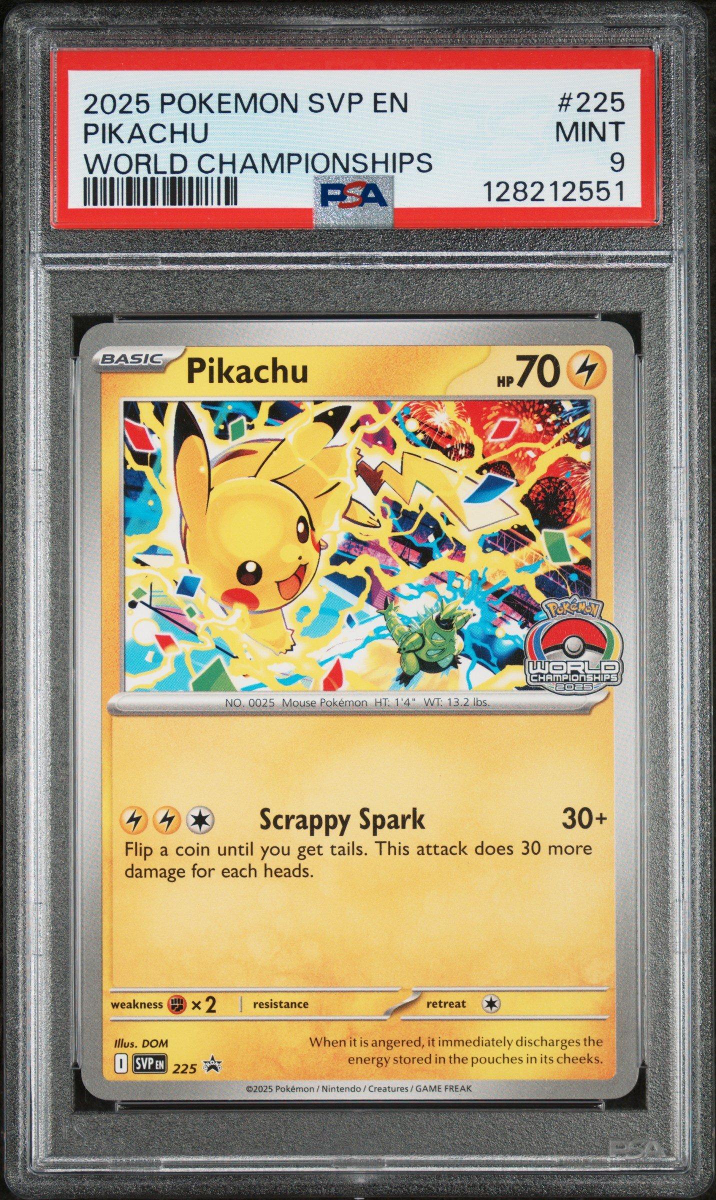 2025 Pokemon Svp En-sv Black Star Promo 225 Pikachu World