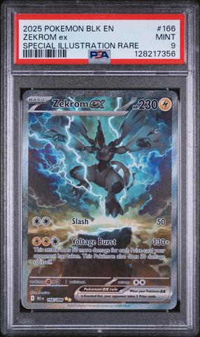 2025 Pokemon Blk En-black Bolt 166 Zekrom Ex Special Illustration
