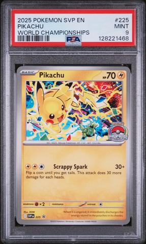 2025 Pokemon Svp En-sv Black Star Promo 225 Pikachu World