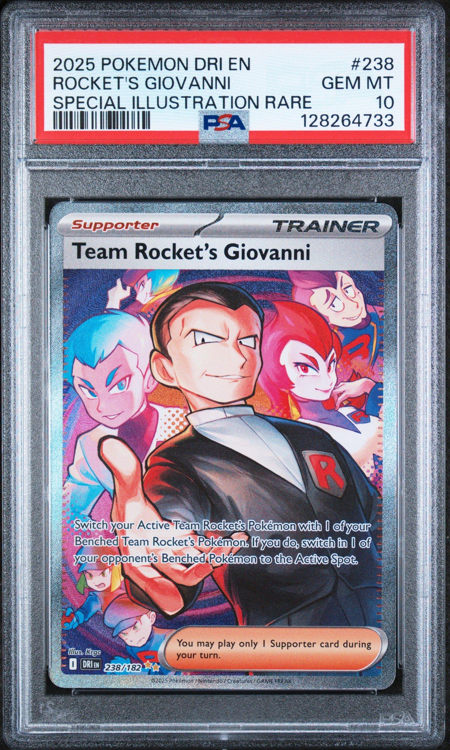 2025 Pokemon Dri En-destined Rivals 238 Team Rocket's Giovanni