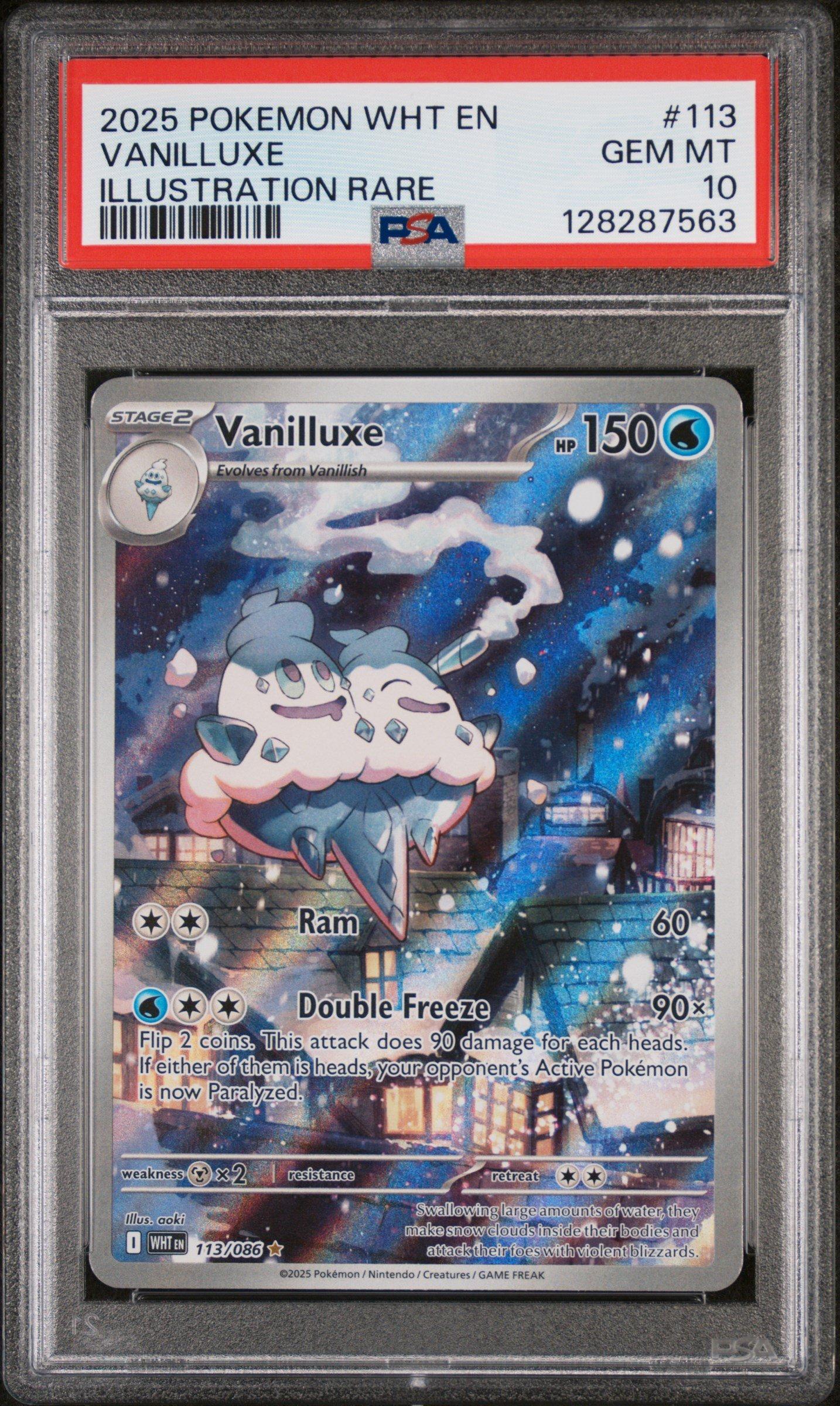 2025 Pokemon Wht En-white Flare 113 Vanilluxe Illustration Rare