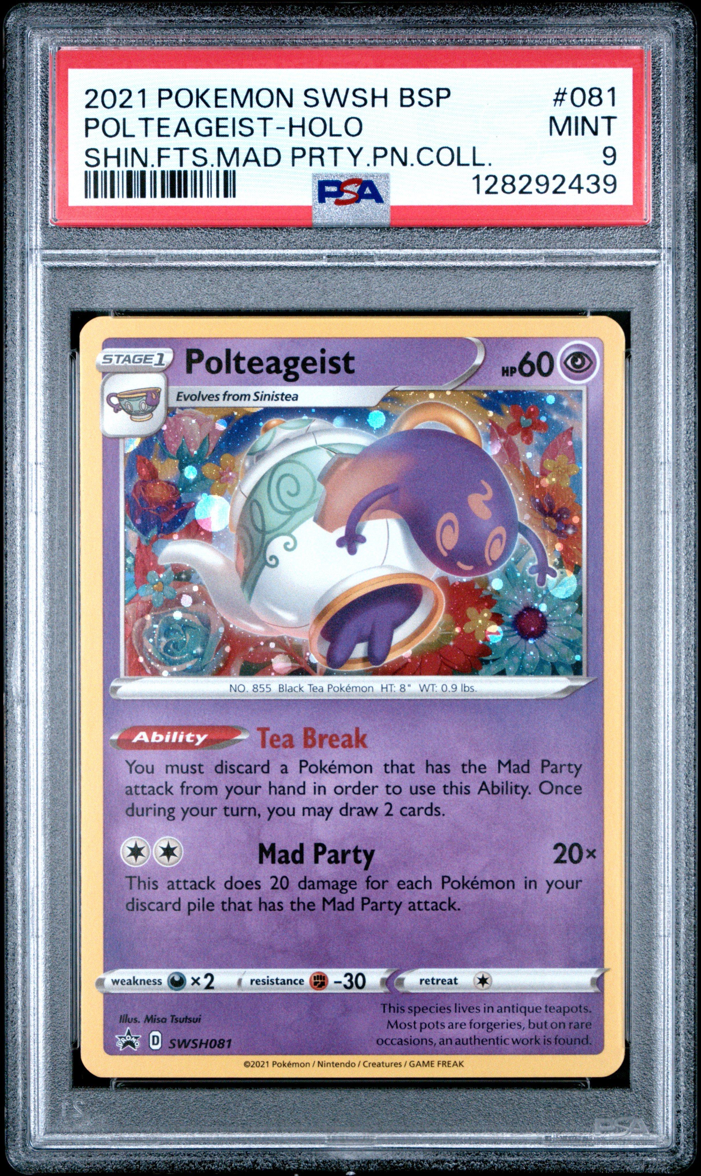 polteageist pokemon card Polteageist (083/189) [Sword & Shield: Darkness Ablaze] Moderately Played Reverse Holofoil