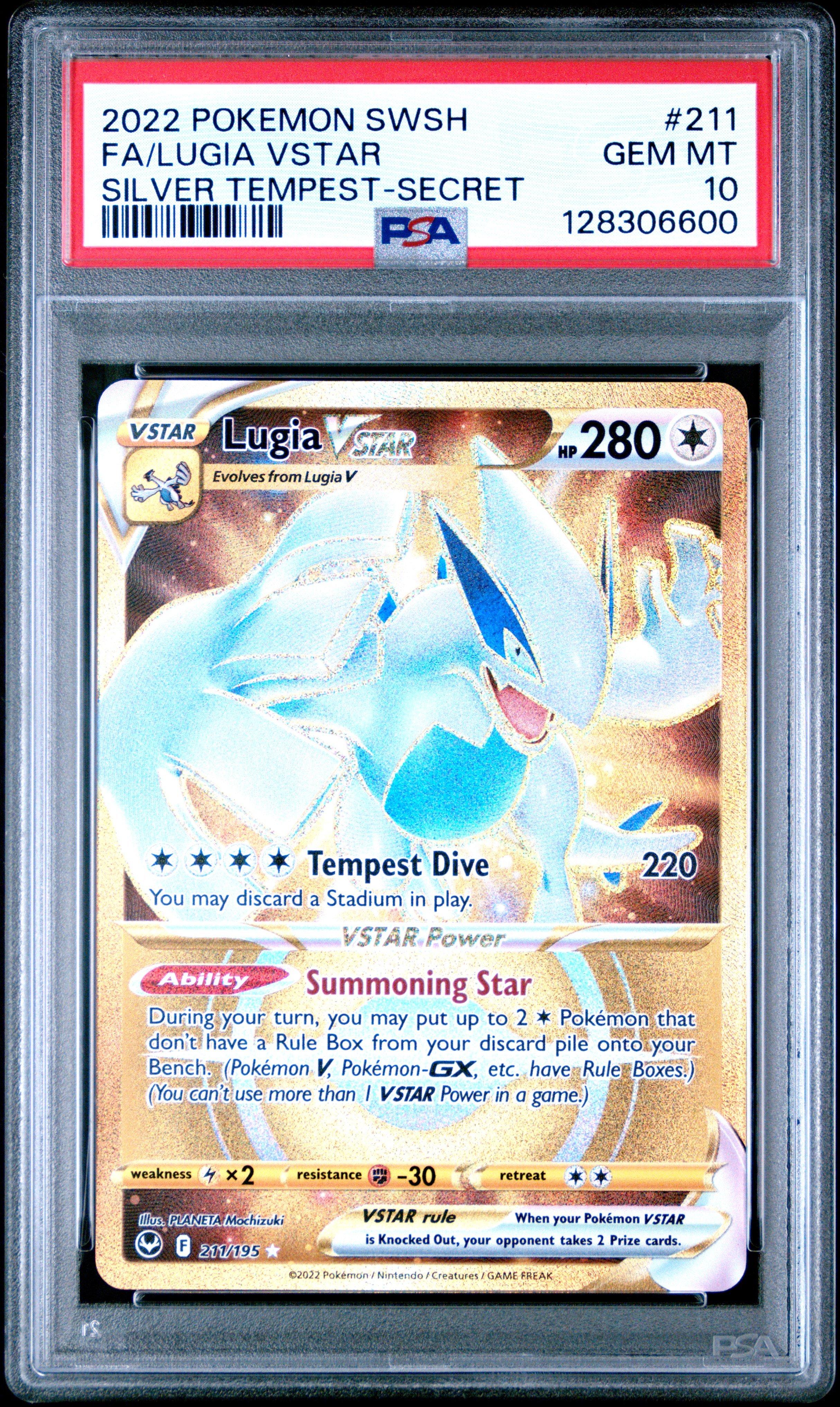 2022 Pokemon Sword & Shield Silver Tempest 211 Full Art/lugia