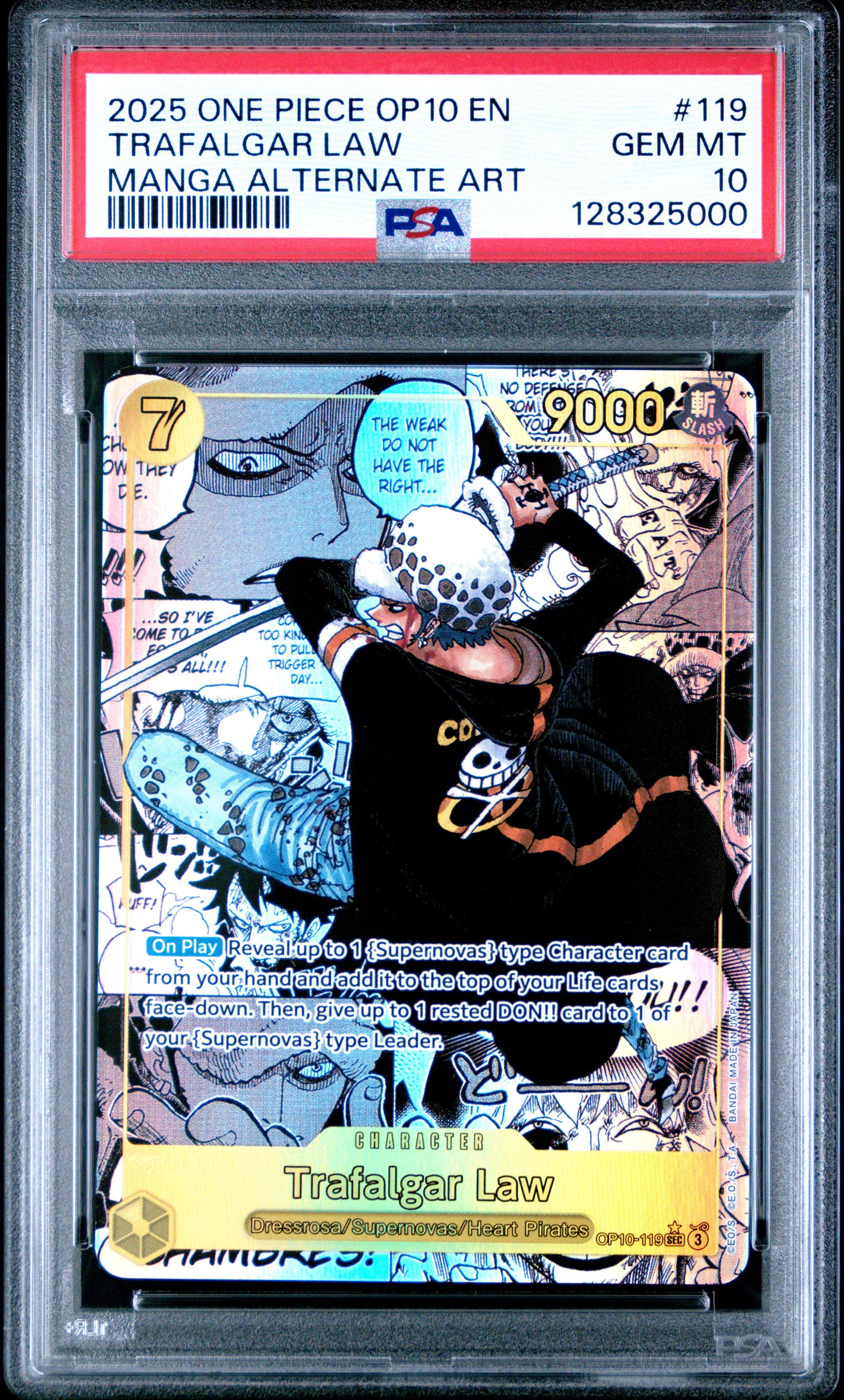 2025 One Piece Op10-royal Blood 119 Trafalgar Law Manga Alternate