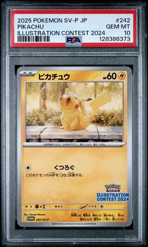 2025 Pokemon Japanese Sv-p Promo 242 Pikachu Illustration Contest