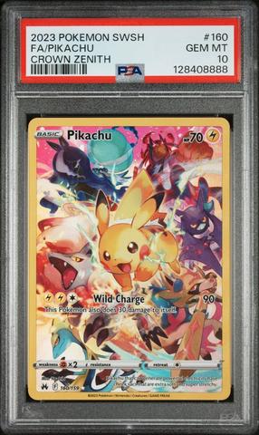 ポチタ　PSA10 2023 Pokemon Sword And Shield Crown Zenith 160 Full Art/pikachu