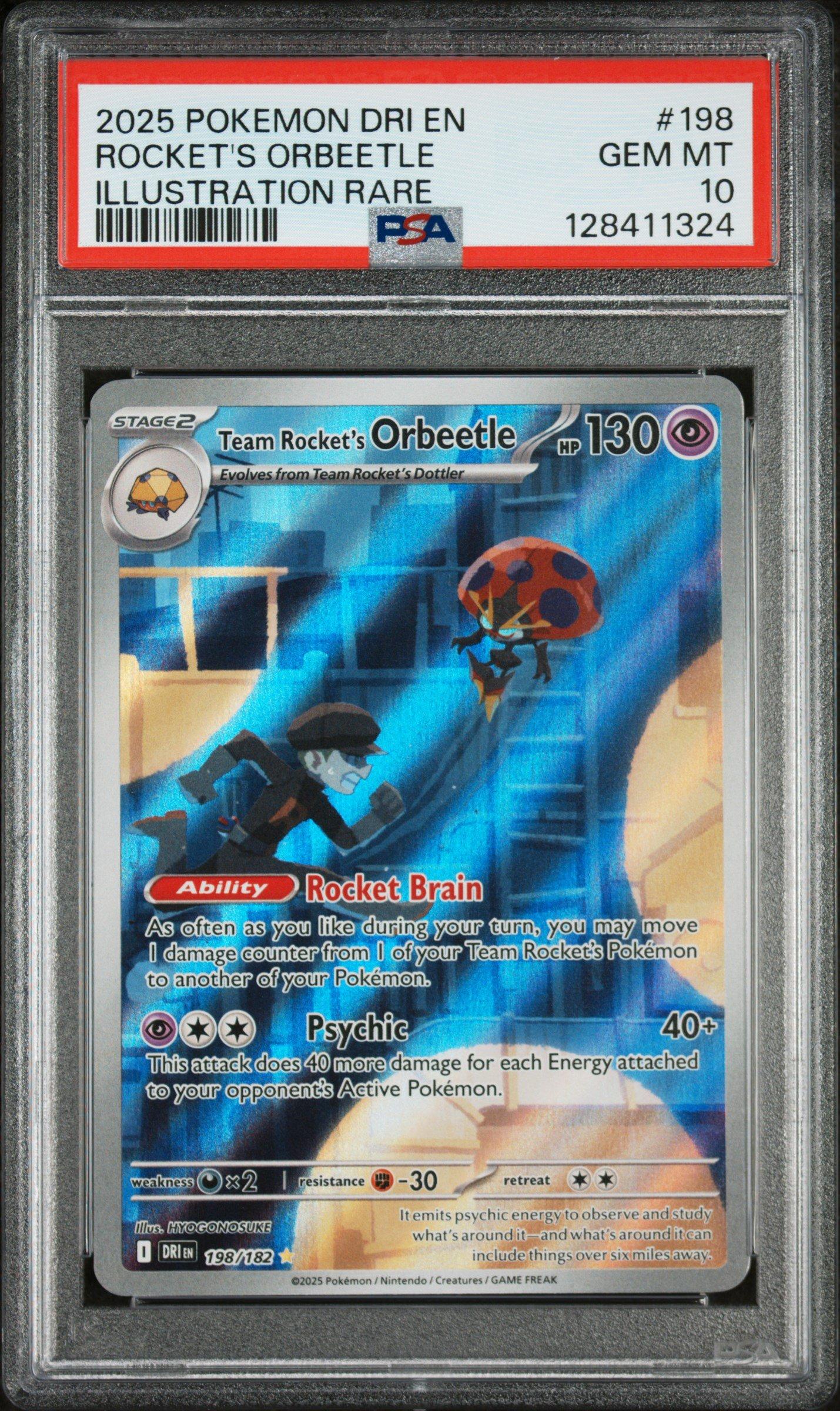 2025 Pokemon Dri En-destined Rivals 198 Team Rocket's Orbeetle
