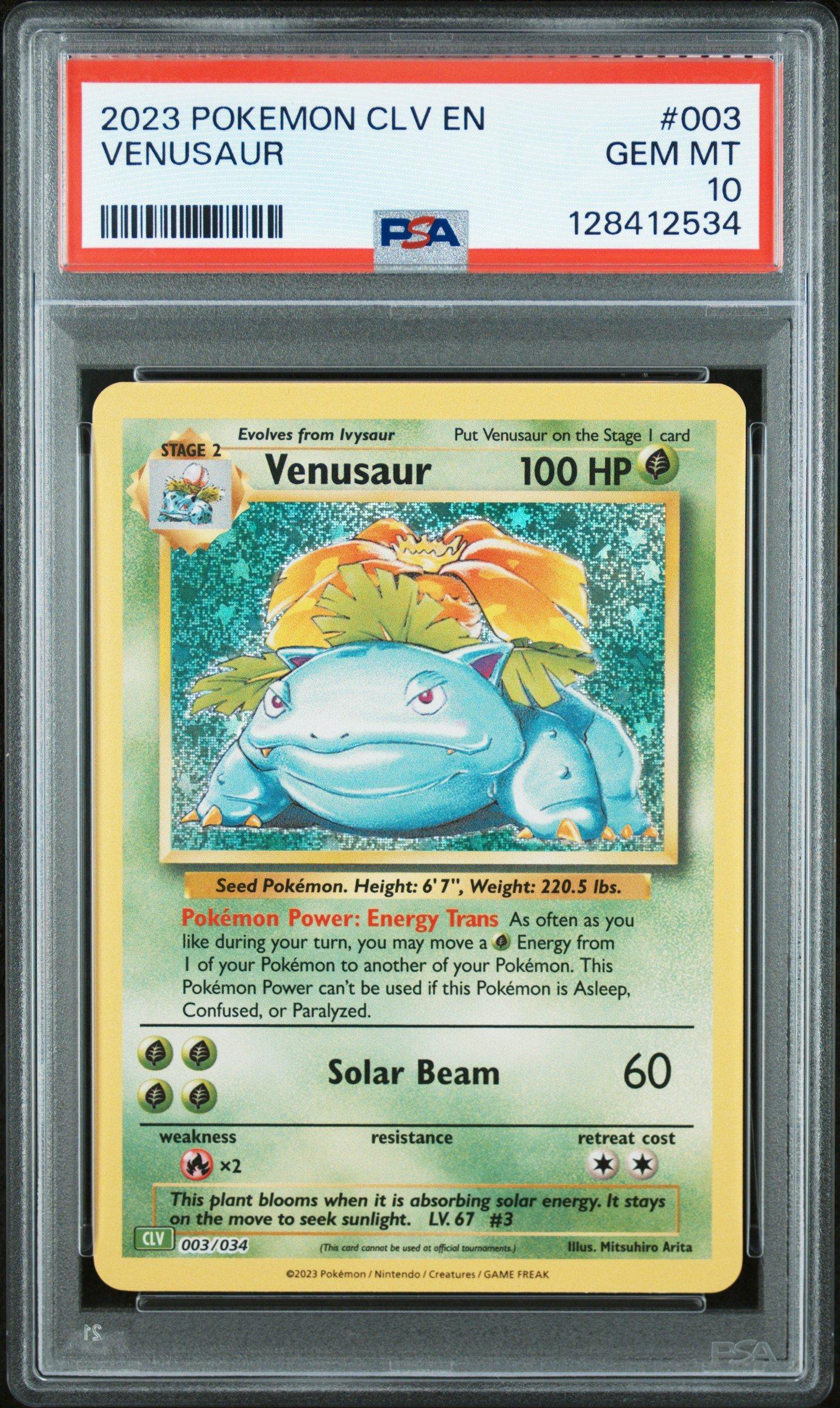 2023 Pokemon Clv-trading Card Game Classic Venusaur & Lugia Ex