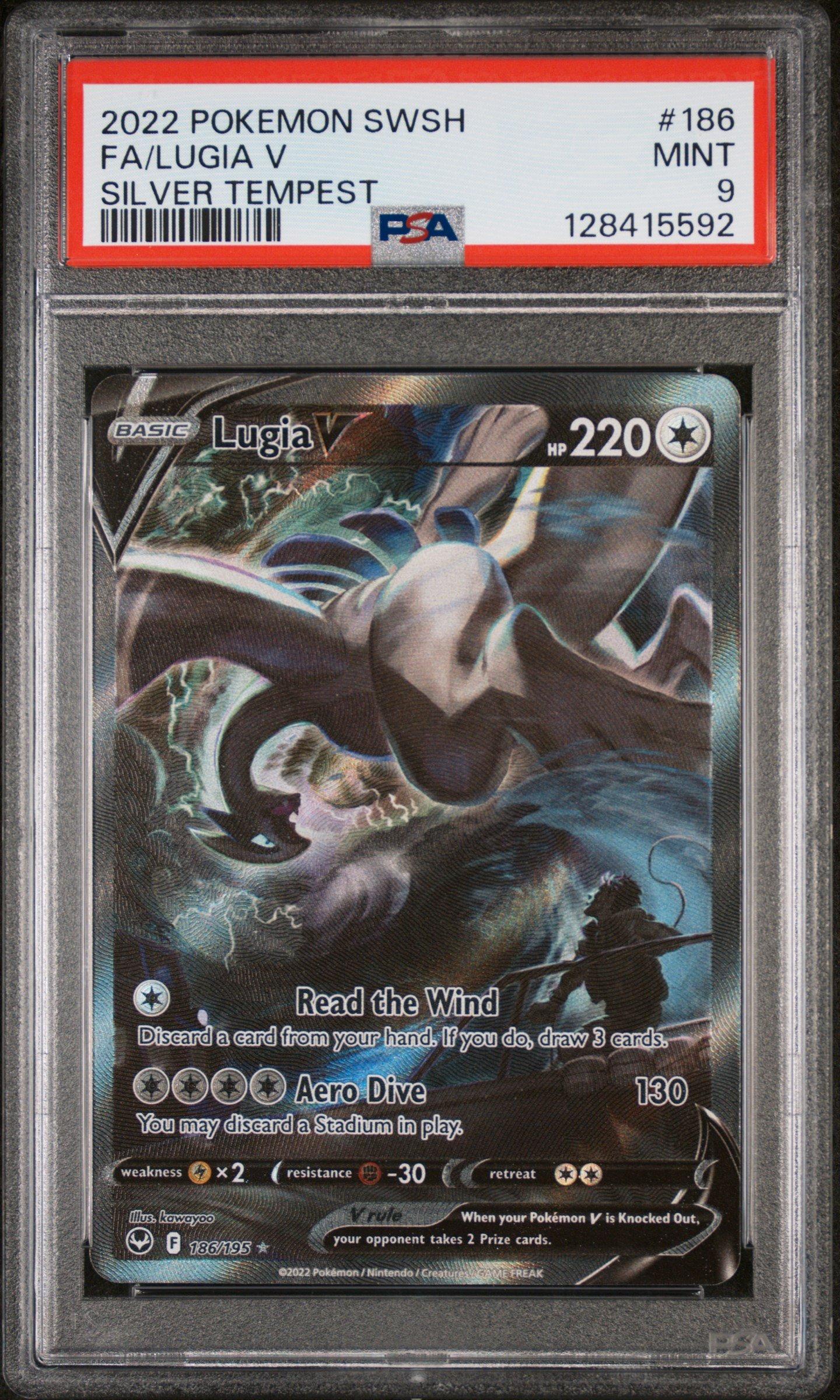 2022 Pokemon Sword & Shield Silver Tempest 186 Full Art/lugia V