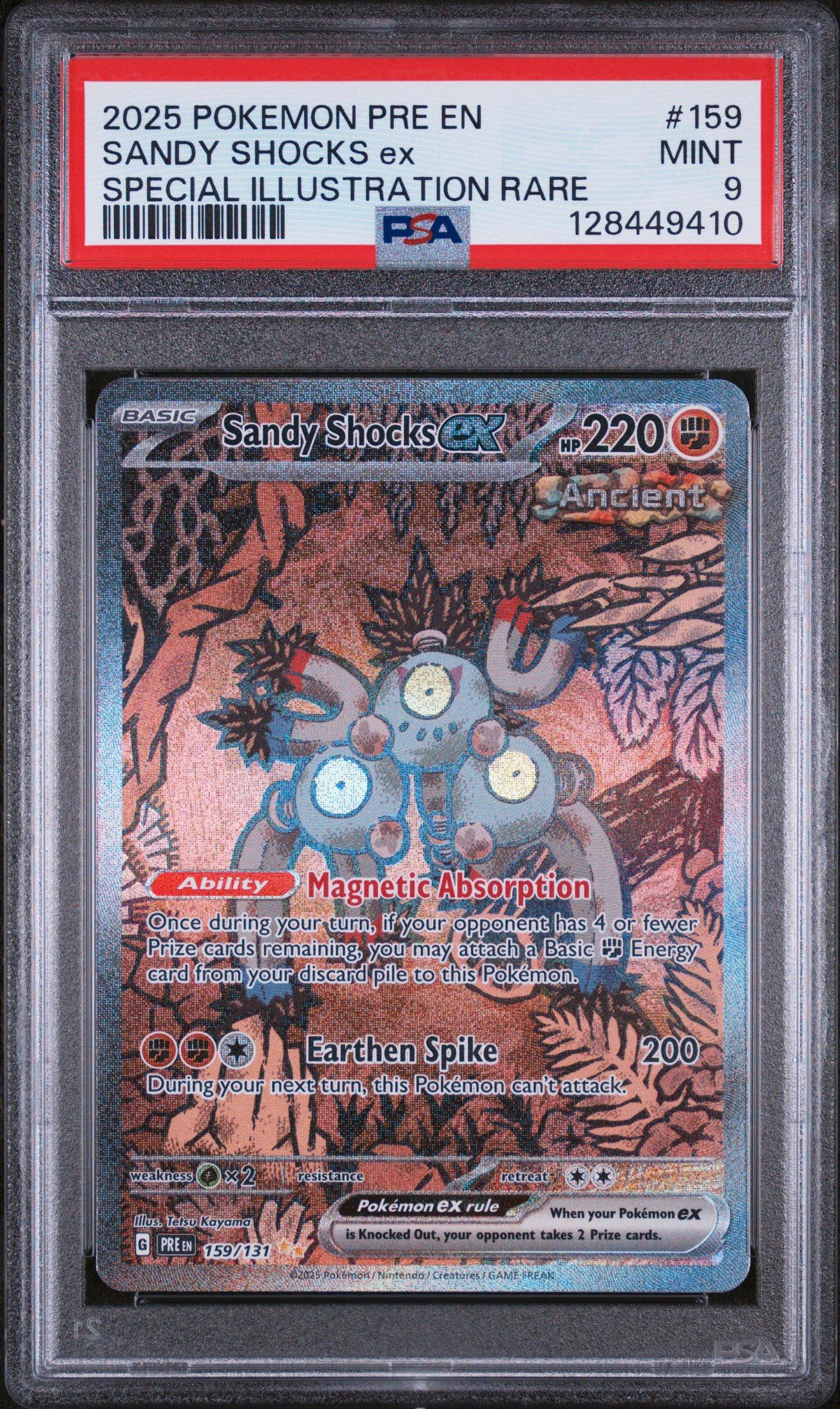 2025 Pokemon Pre En-prismatic Evolutions 159 Sandy Shocks Ex