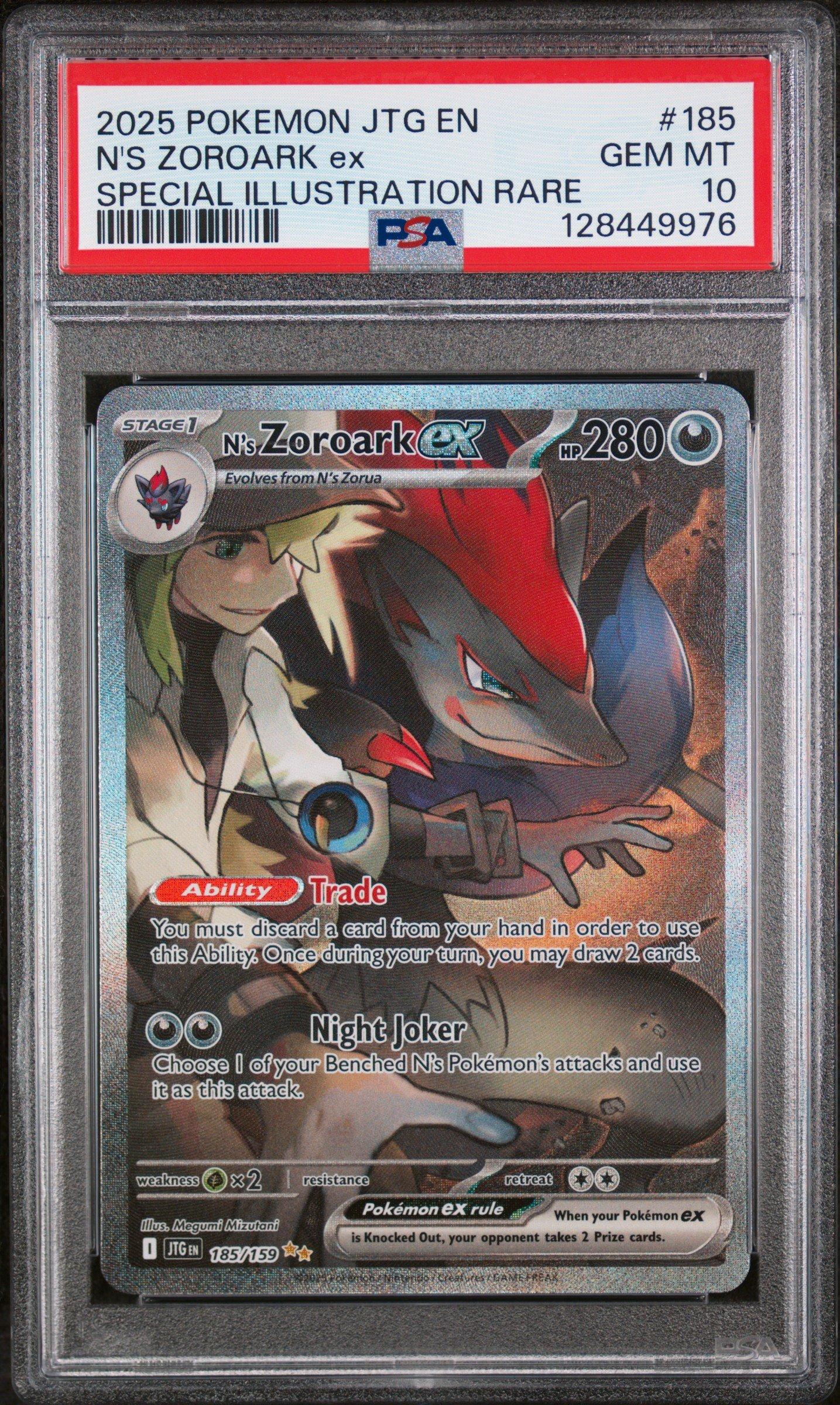 2025 Pokemon Jtg En-journey Together 185 N's Zoroark Ex Special