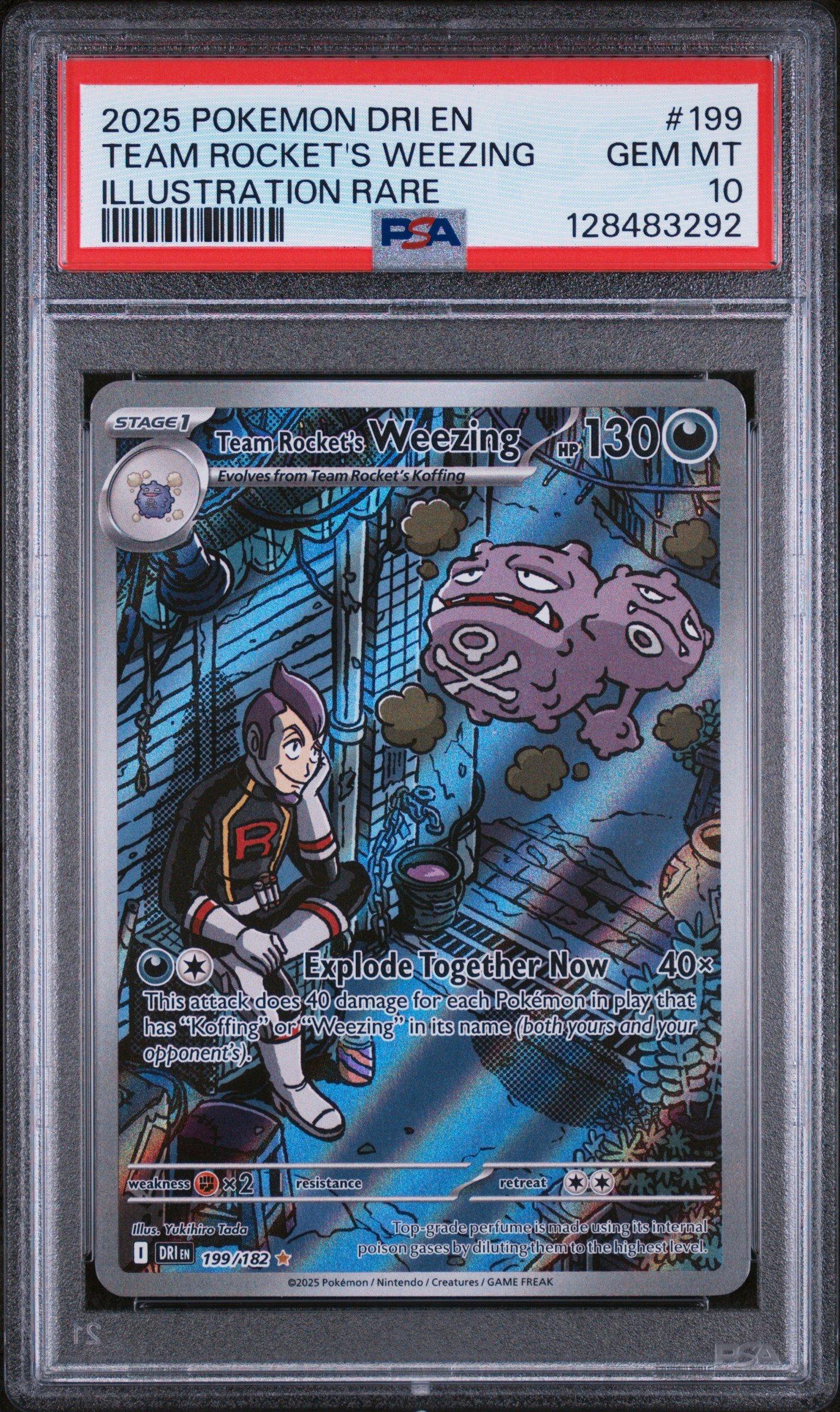 2025 Pokemon Dri En-destined Rivals 199 Team Rocket's Weezing