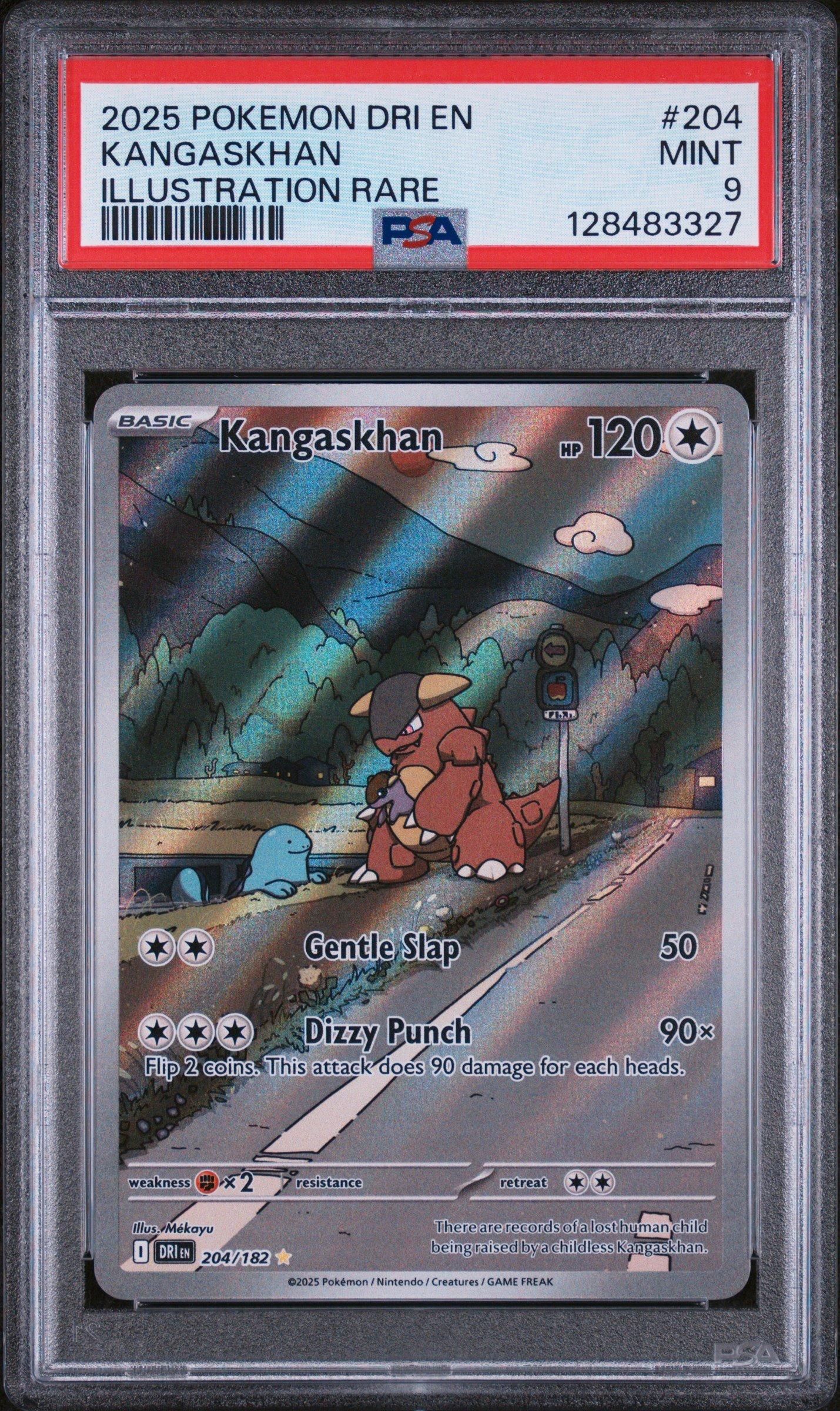 2025 Pokemon Dri En-destined Rivals 204 Kangaskhan Illustration