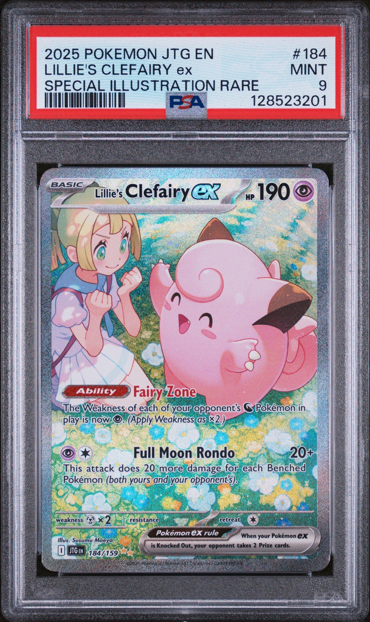 2025 Pokemon Jtg En-journey Together 184 Lillie's Clefairy Ex