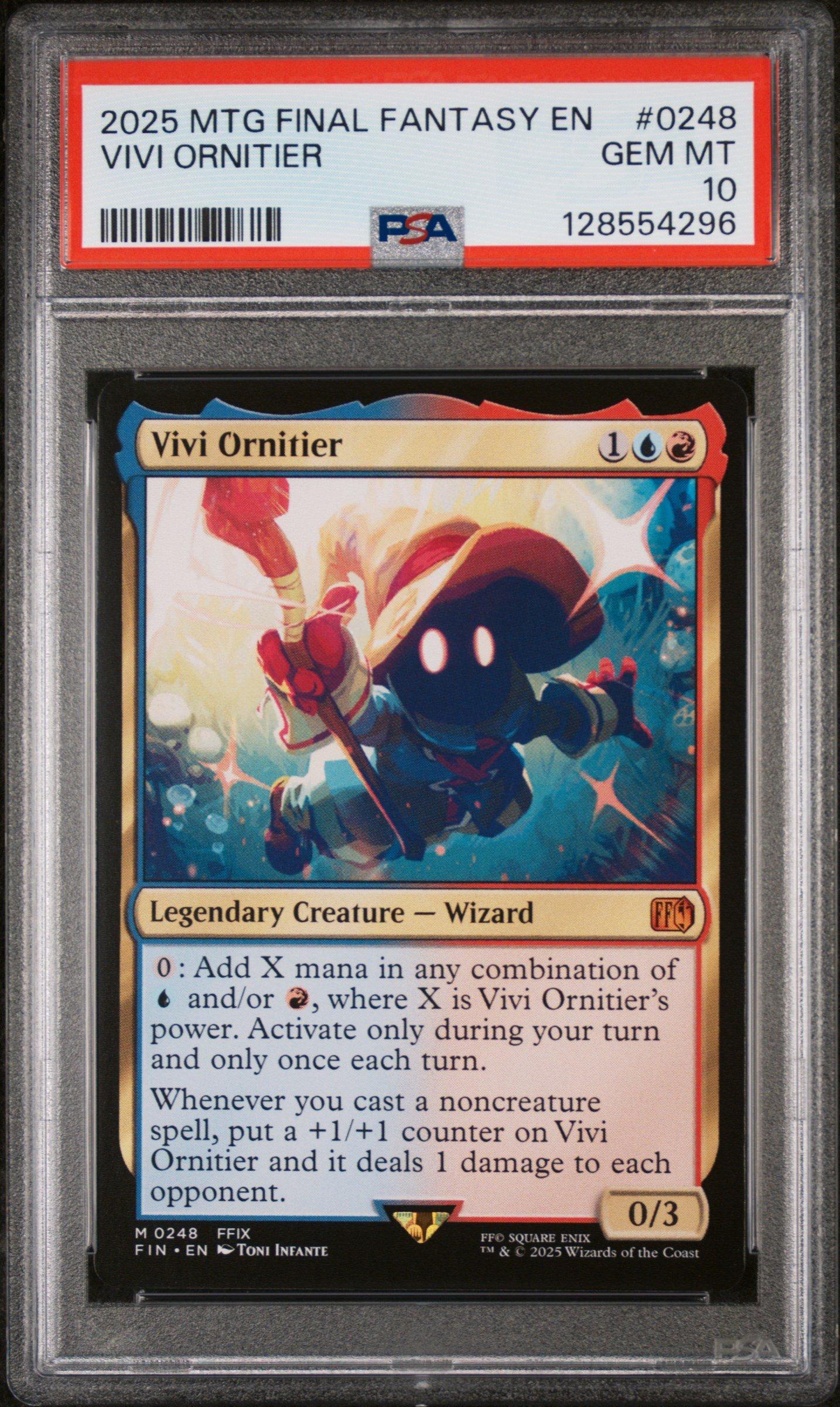 2025 Magic The Gathering Final Fantasy 0248 Vivi Ornitier PSA 10