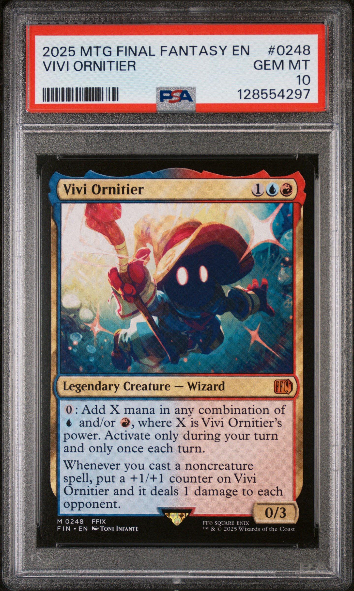 2025 Magic The Gathering Final Fantasy 0248 Vivi Ornitier PSA 10