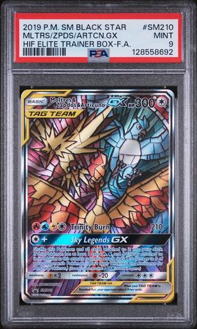 2019 Pokemon Sun & Moon Hidden Fates 44 Moltres & Zapdos