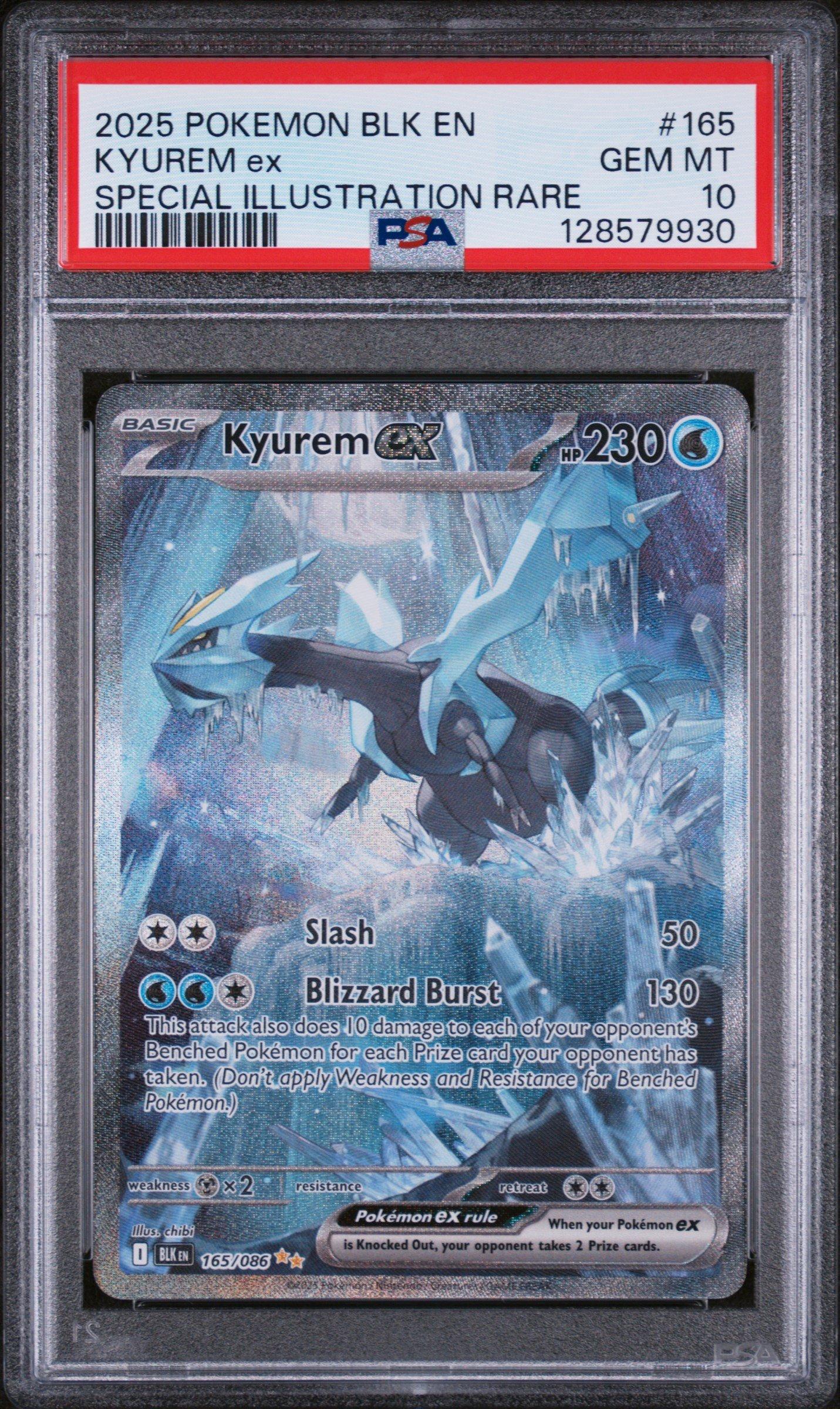 2025 Pokemon Blk En-black Bolt 165 Kyurem Ex Special Illustration Rare PSA  10 Graded Card | GameStop