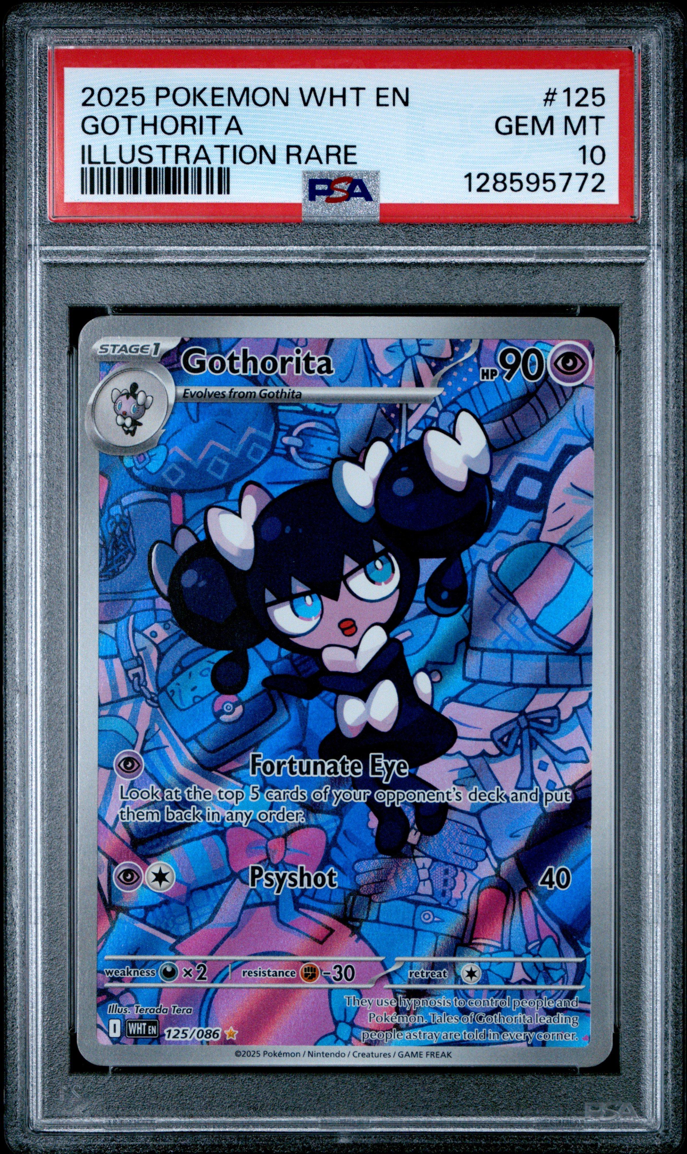 2025 Pokemon Wht En-white Flare 125 Gothorita Illustration Rare