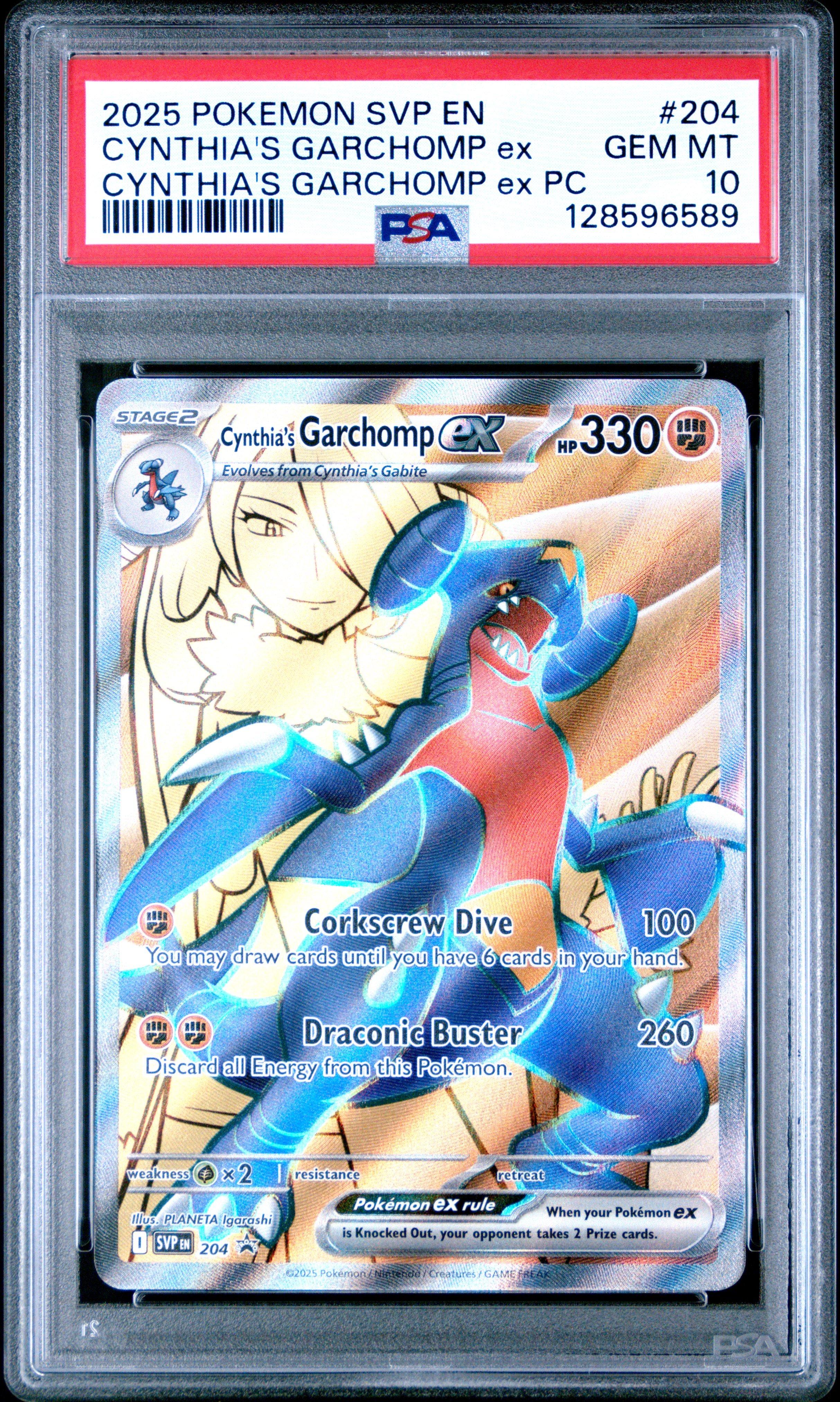 2025 Pokemon Svp En-sv Black Star Promo 204 Cynthia's Garchomp Ex