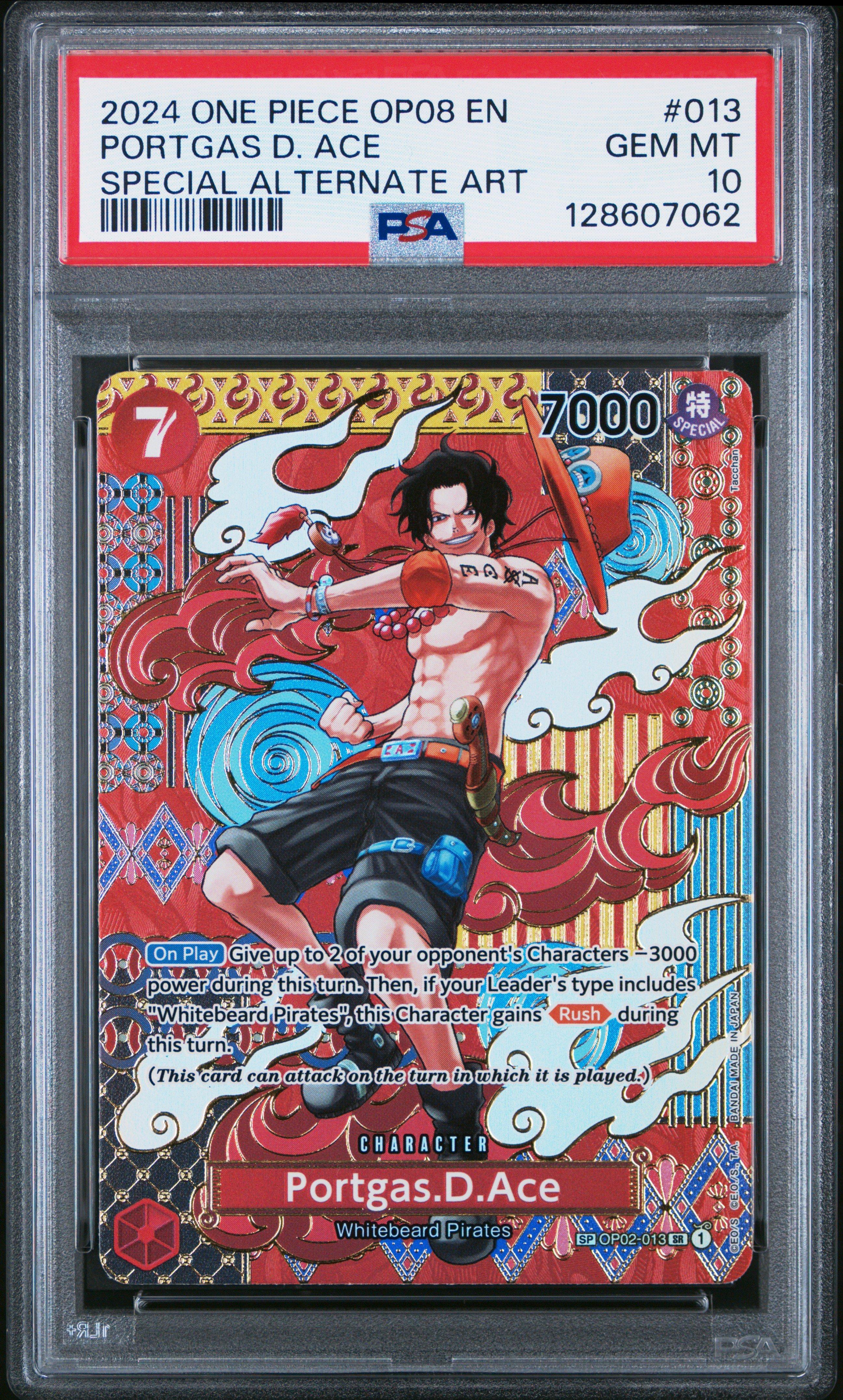 2024 One Piece Op08-two Legends 013 Portgas D. Ace Special