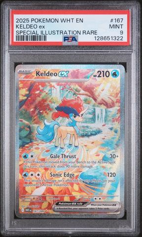 2025 Pokemon Wht En-white Flare 167 Keldeo Ex Special Illustration