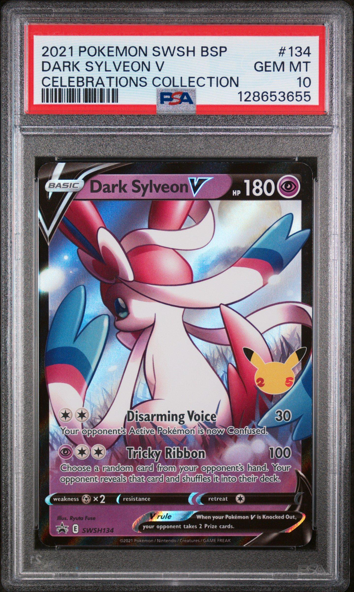 2021 Pokemon Swsh Black Star Promo 134 Dark Sylveon V Celebrations