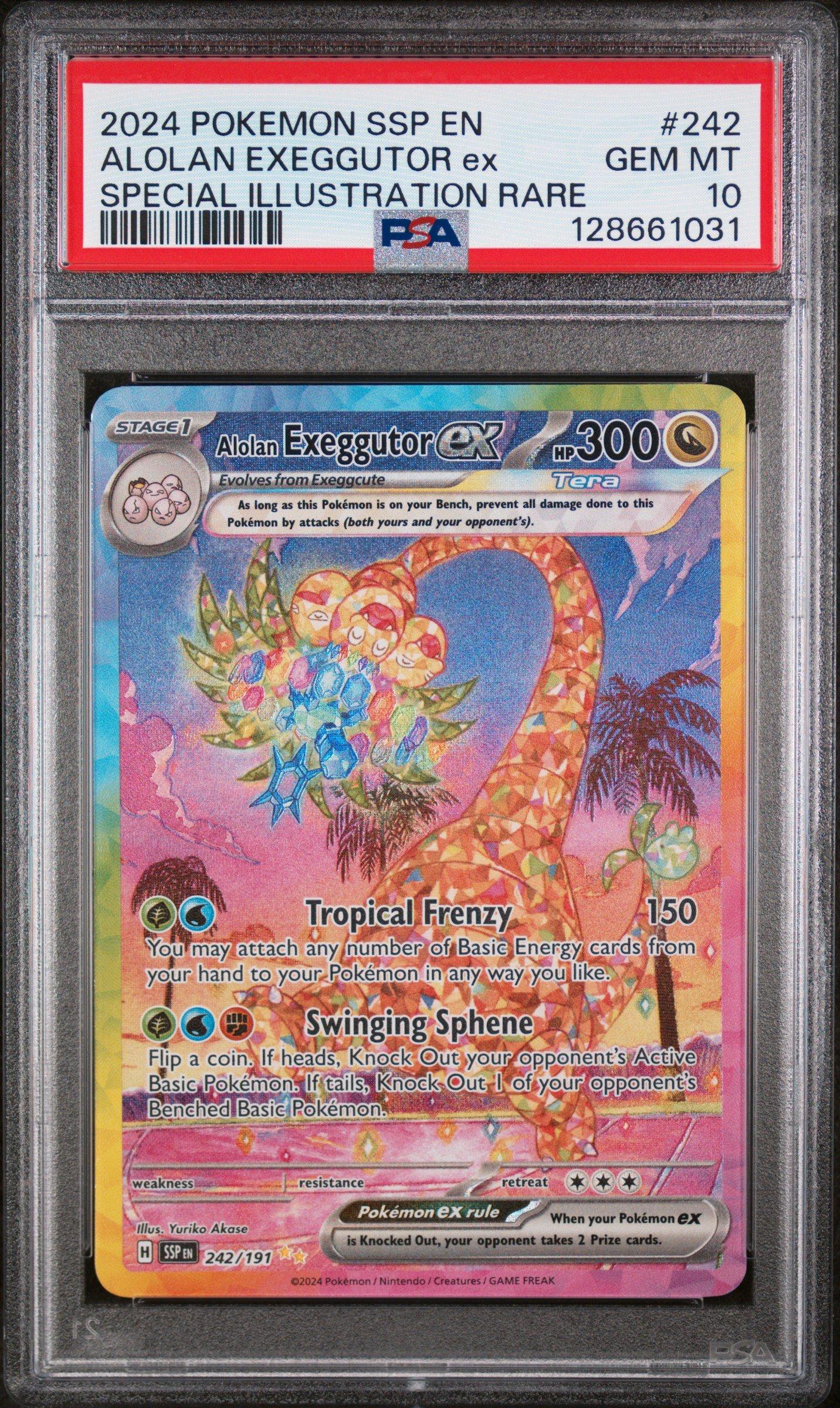 2024 Pokemon Ssp En-surging Sparks 242 Alolan Exeggutor Ex Special