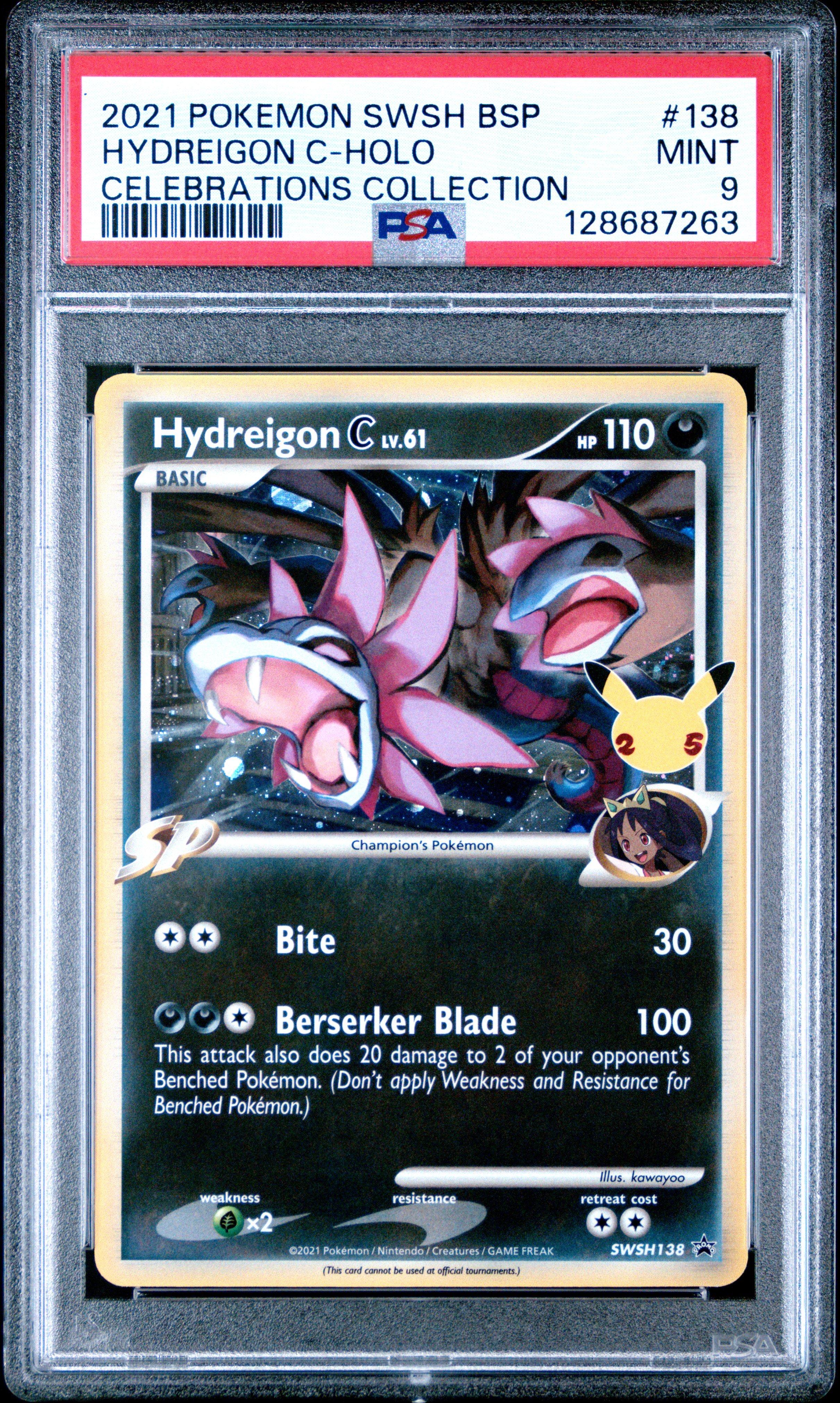 hydreigon pokemon card holo - 140/193 - Paldea Evolved corner wear Hydreigon | Pokmon Cards and