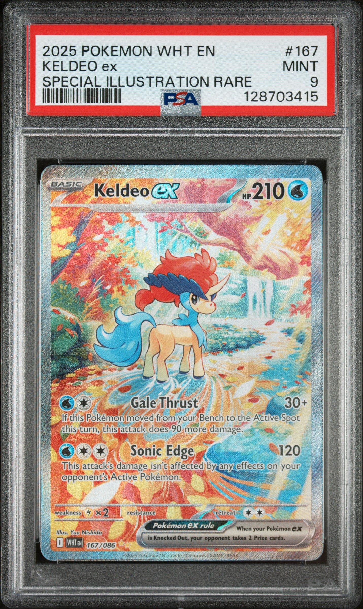 2025 Pokemon Wht En-white Flare 167 Keldeo Ex Special Illustration