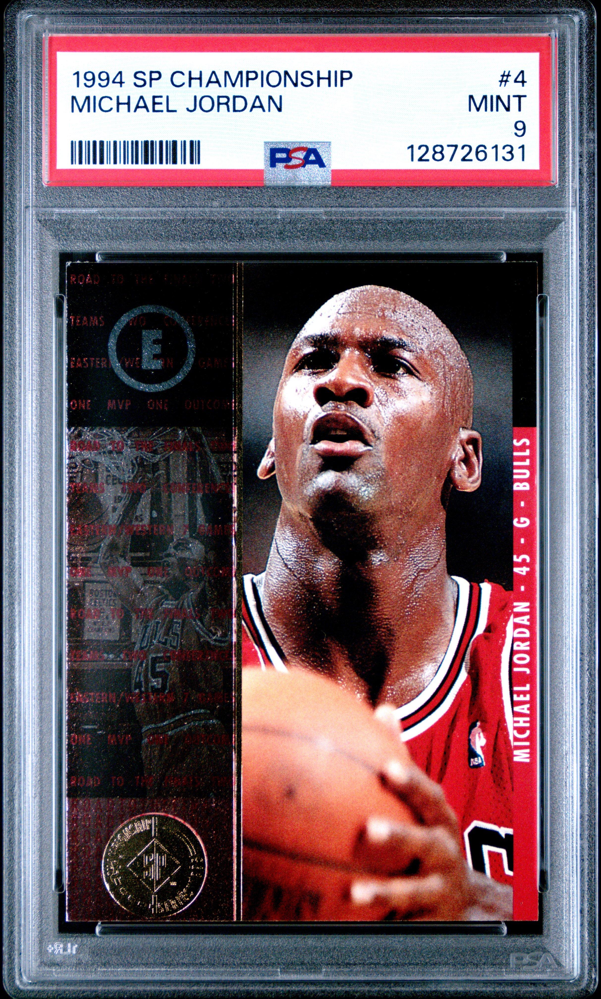 スポーツ選手 Michael Jordan SP PSA 9 1994 Sp Championship 4 Michael Jordan PSA 9 Graded Card | GameStop