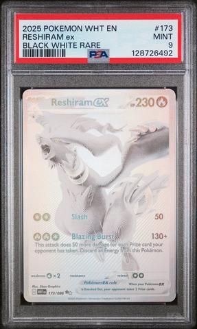2025 Pokemon Wht En-white Flare 173 Reshiram Ex Black White Rare