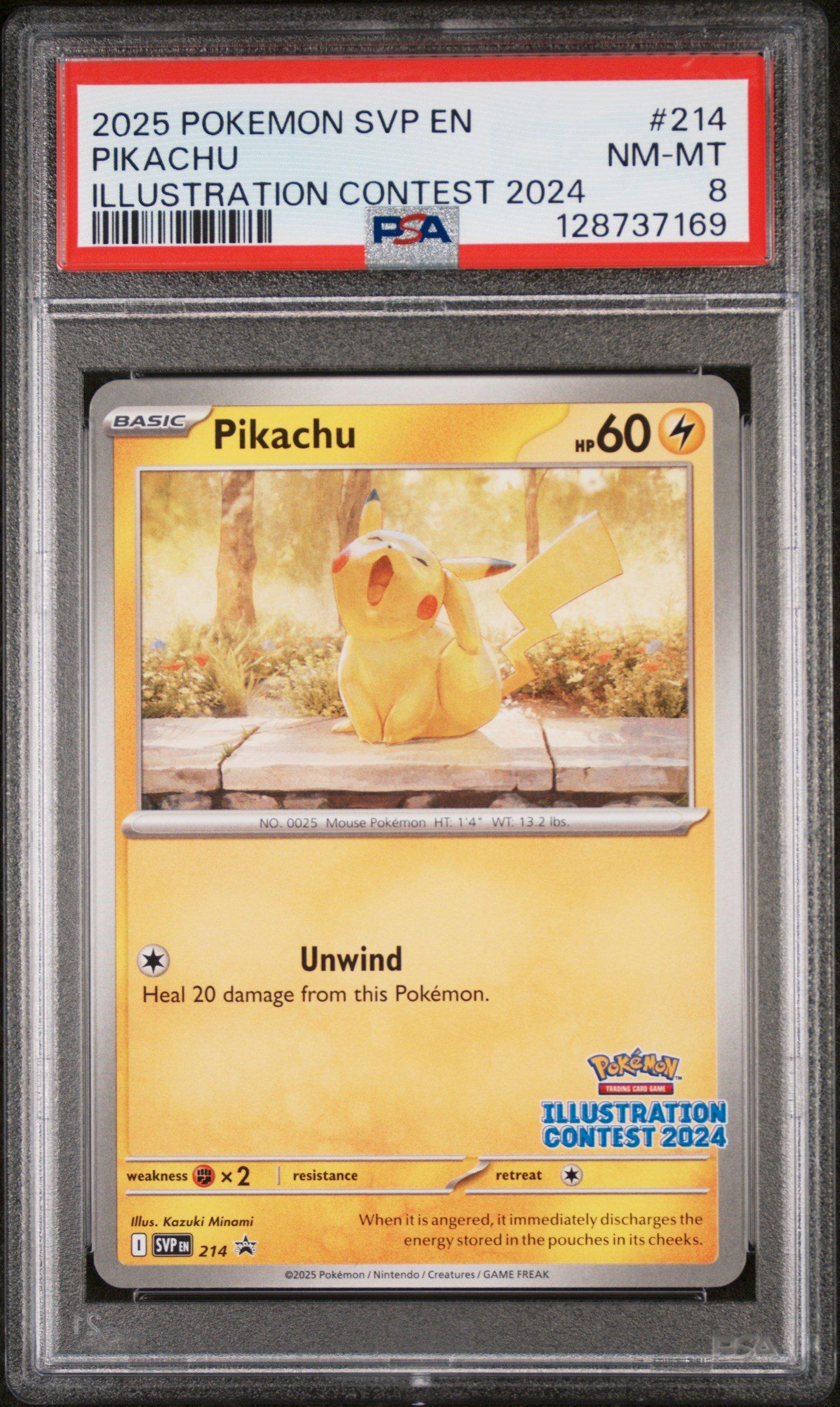 2025 Pokemon Svp En-sv Black Star Promo 214 Pikachu Illustration