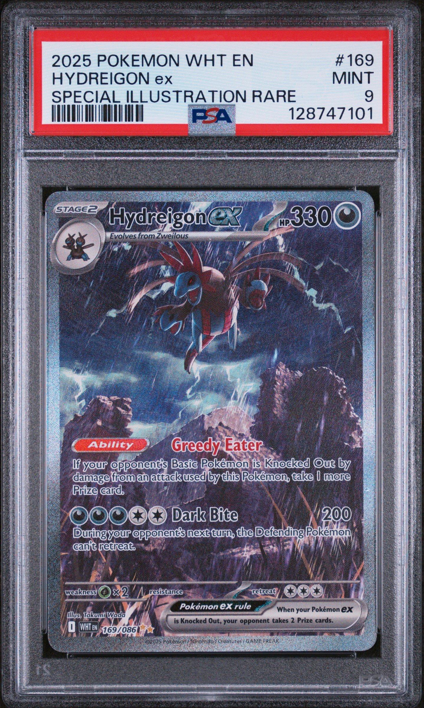 2025 Pokemon Wht En-white Flare 169 Hydreigon Ex Special